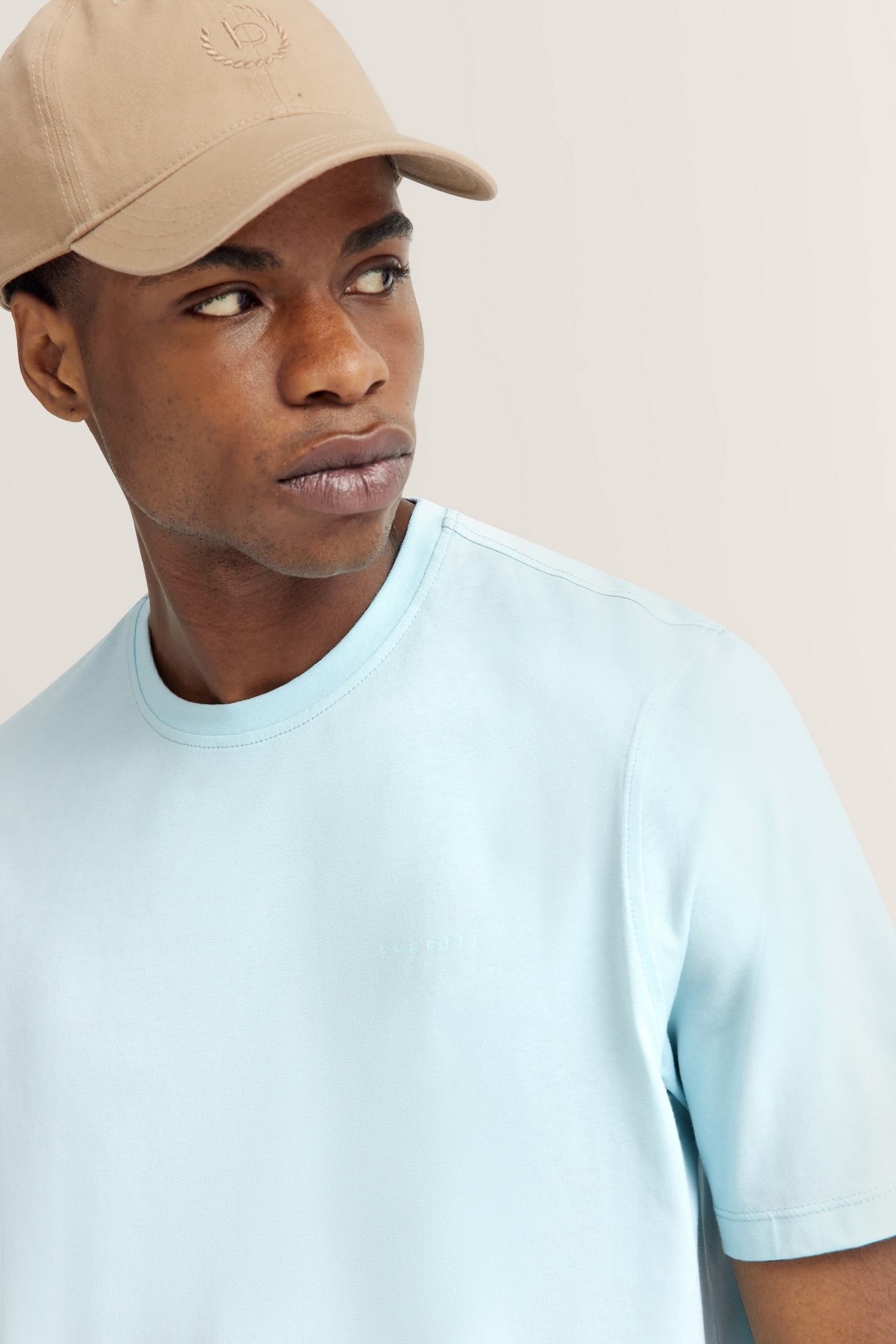 bugatti T-Shirt, mit Rundhals