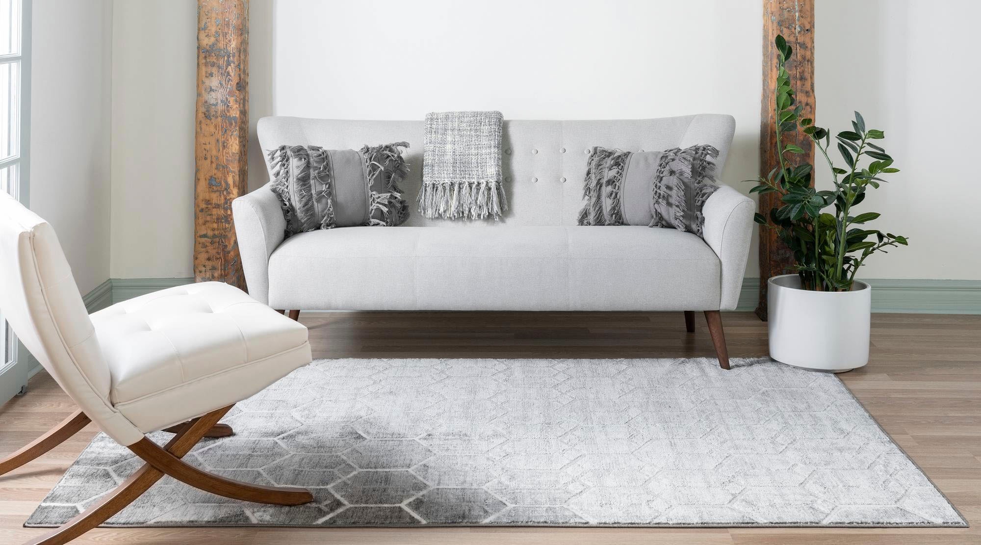 Myflair Möbel & Accessoires Teppich »Titan Trellis Lagerräumung«, rechteckig, 13 mm Höhe, Kurzflor, gewebt, modernes geometrisches Design