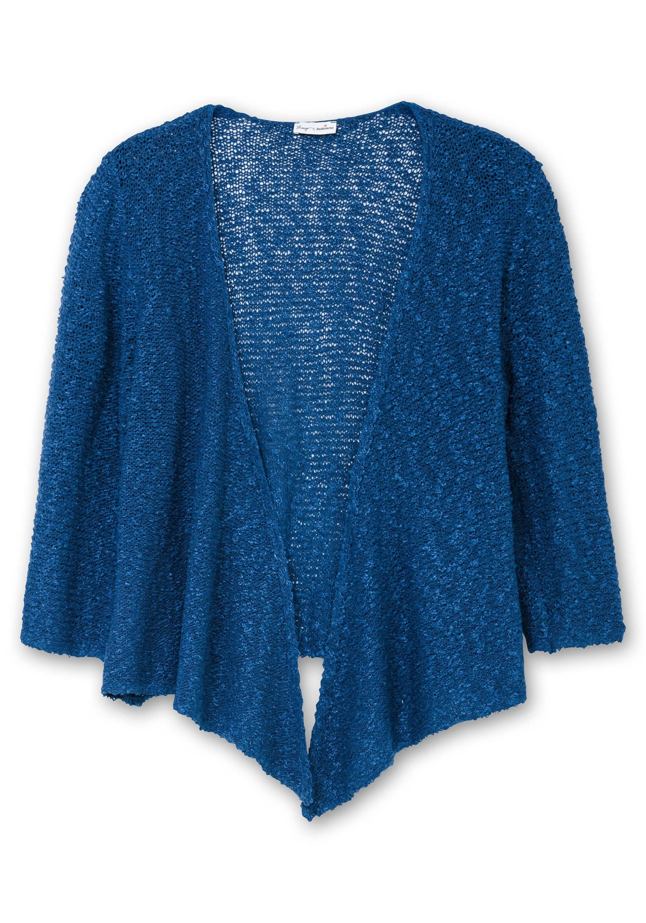 Sheego Strickjacke »Strickjacke im Häkel-Look, mit zipfeligem Saum«