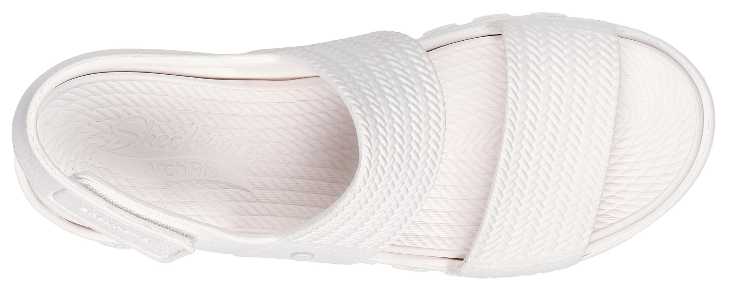 Skechers Sandale »ARCH FIT FOOTSTEPS-SUNNY DAYS«, Plateau Sandale, Sommerschuh mit Klettverschluss
