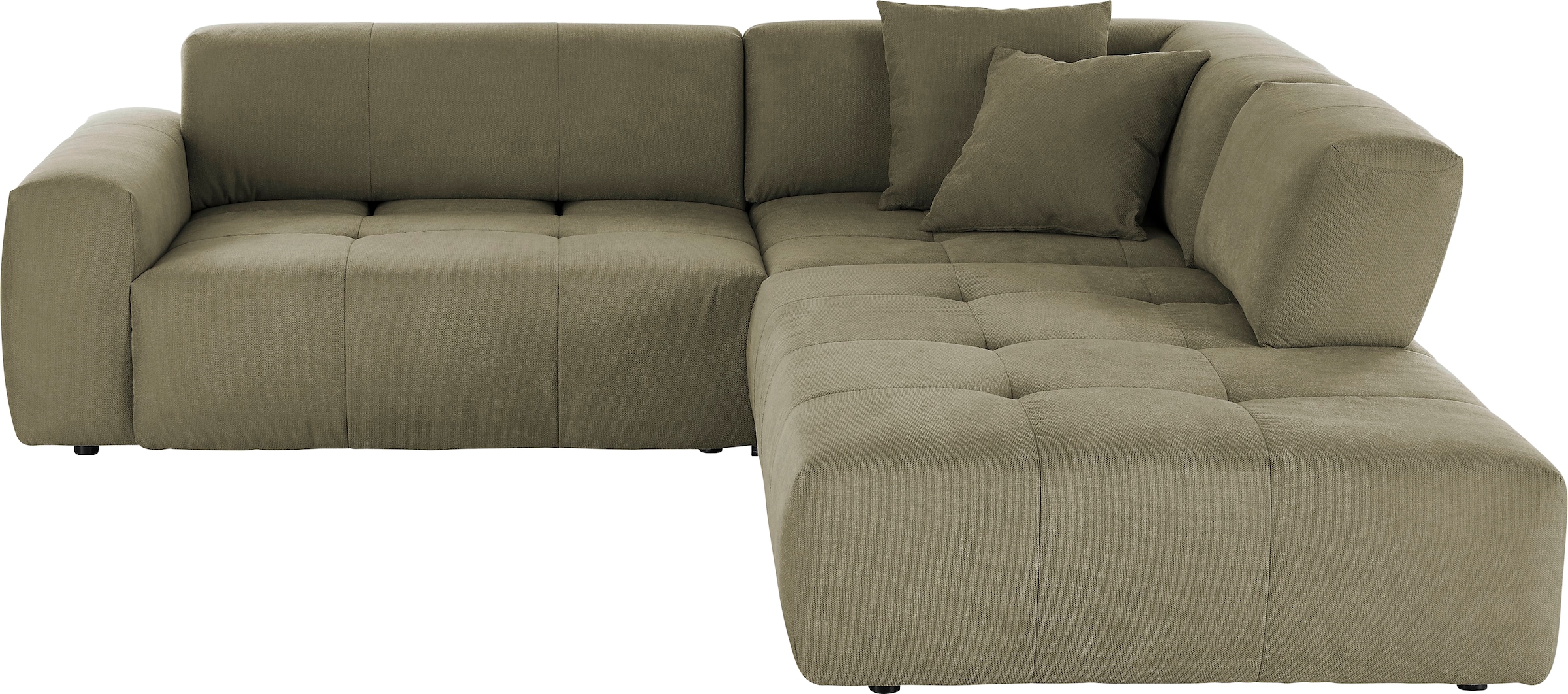 3C Candy Ecksofa »Yoshy Komfortsofa, bequem und modern, hochwertige Verarbeitungsdetails«, Zwei verschiedene Sitztiefen durch verstellbare Rückenlehne, L-Form