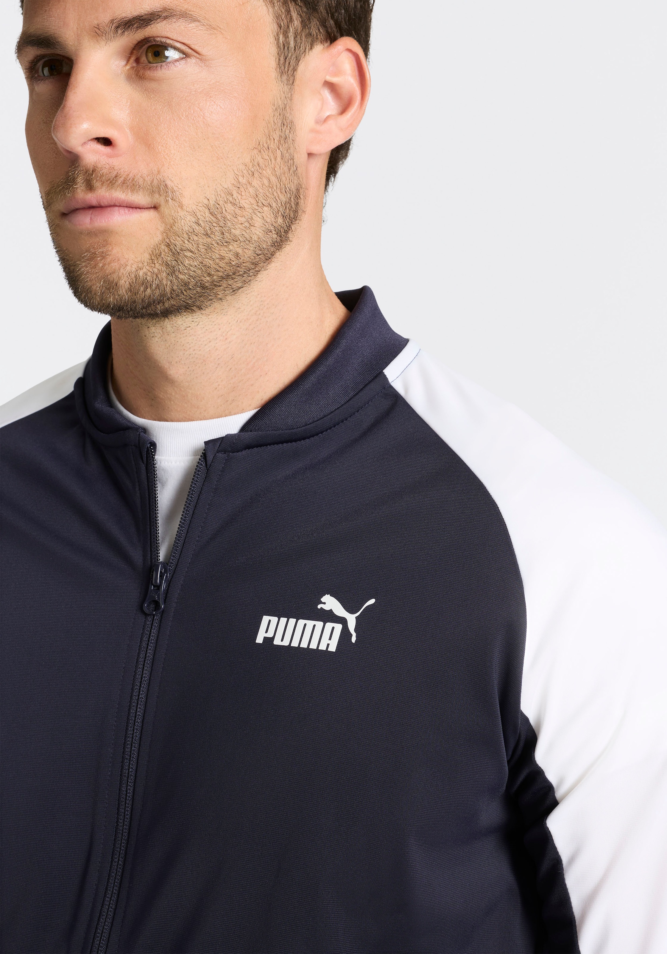 PUMA Trainingsanzug »POLY BASEBALL SUIT« 2 tlg. ohne Kapuze, Regular Fit
