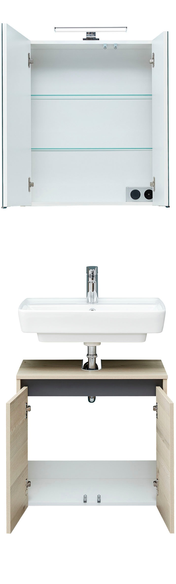 Saphir Badmöbel-Set »Quickset 393«, (Komplett-Set, 2 St.)