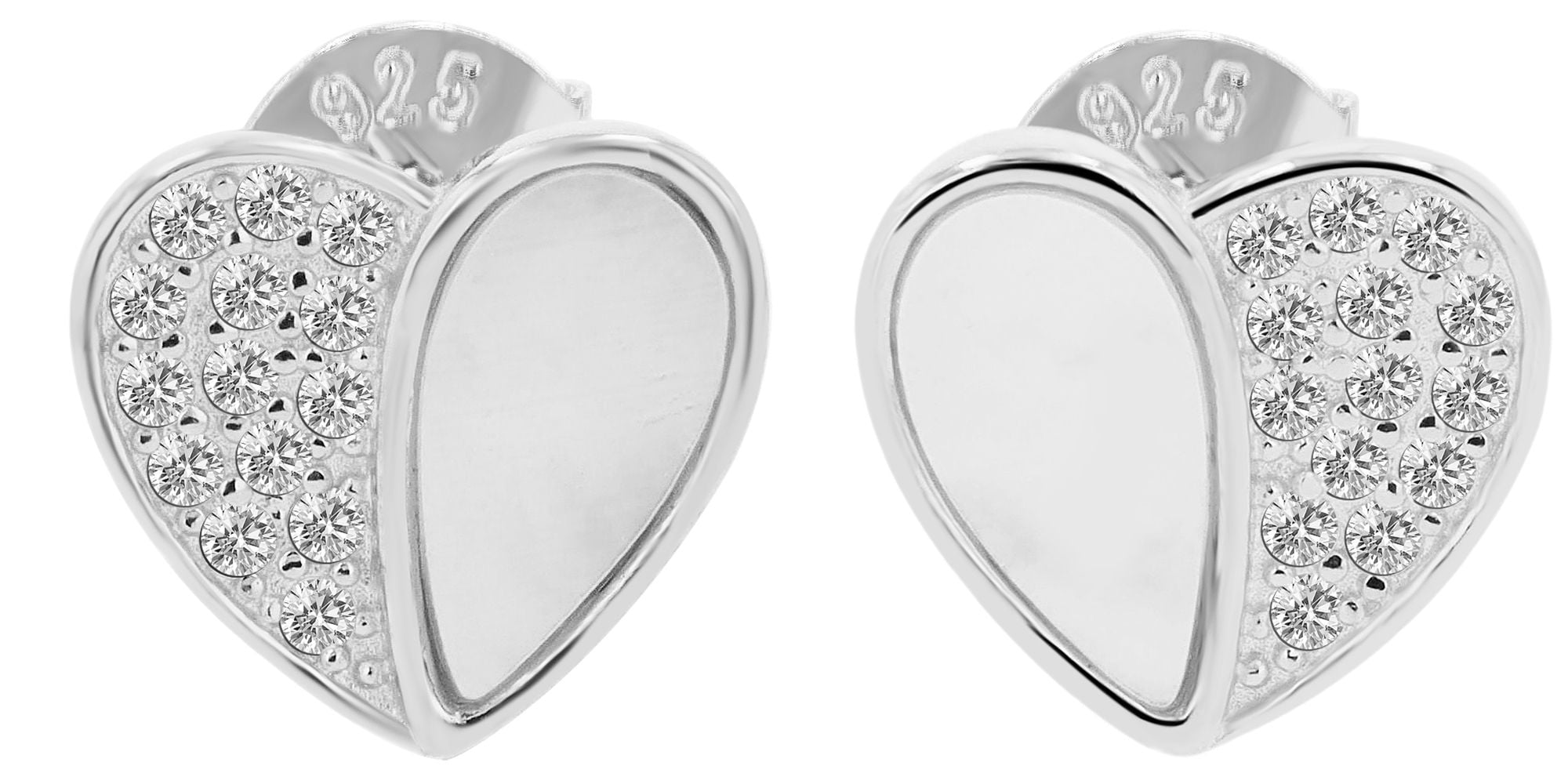 Adelia´s Paar Ohrstecker »Damen Ohrringe ¿ Ohrstecker aus 925 Silber mit Perlmutt«