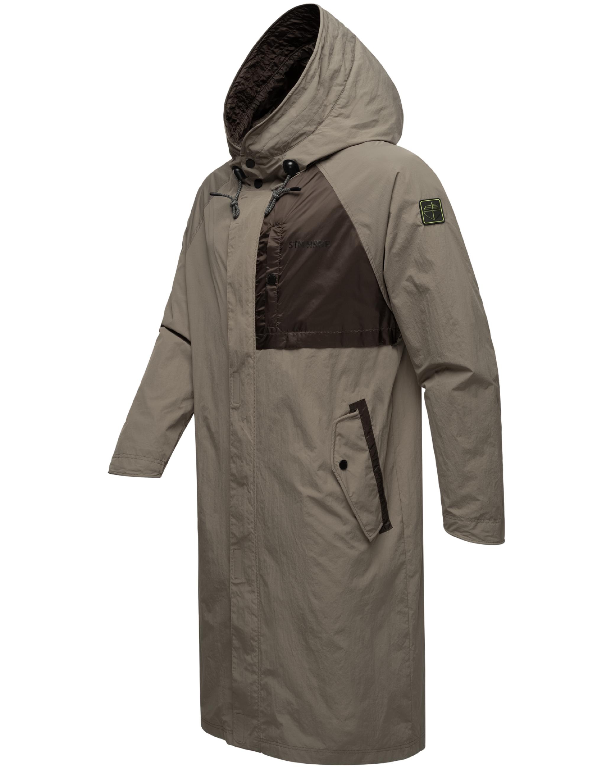 Stone Harbour Regenmantel »Regenmantel Zafaar«, Lange Herren Regenjacke mit Kapuze