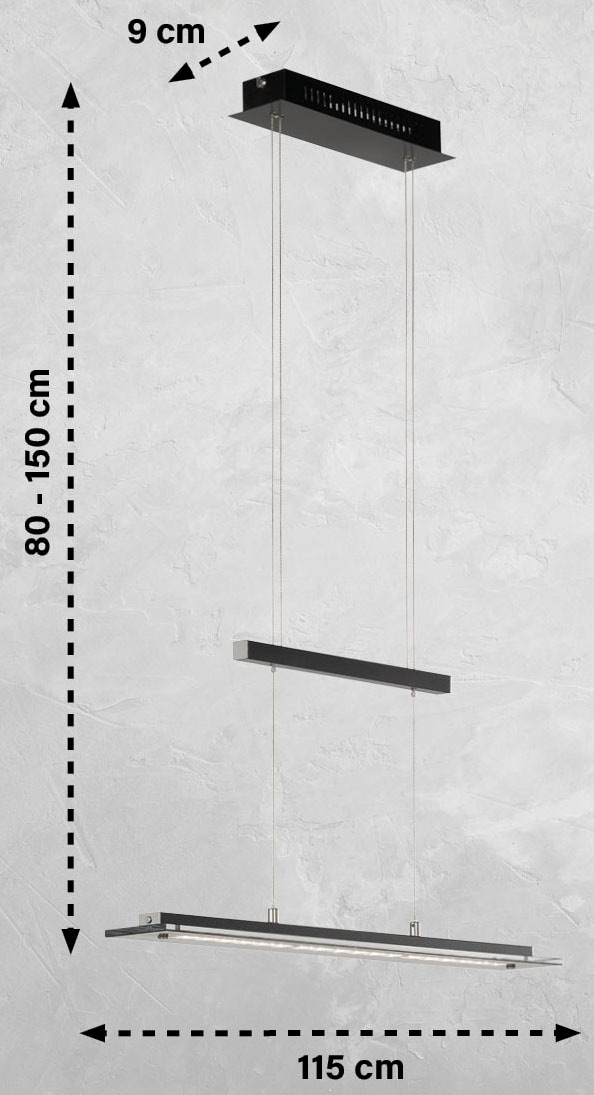 FISCHER & HONSEL Pendelleuchte »Tenso«, 1 flammig, Leuchtmittel LED-Modul | LED fest integriert, langlebige LED, dimmbar