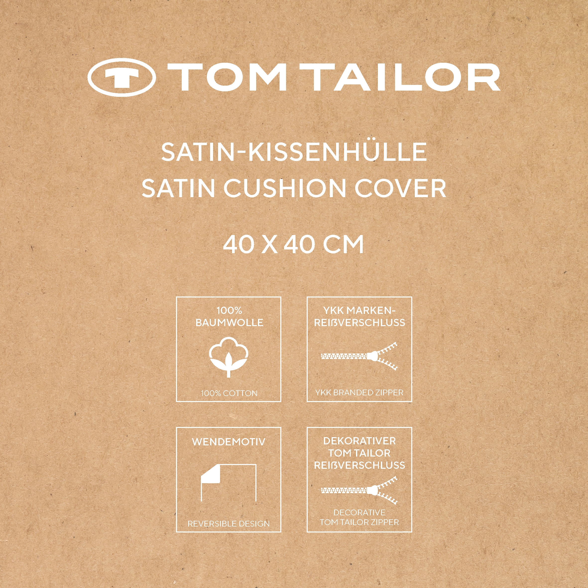 TOM TAILOR HOME Kissenhüllen »FINE STRIPES« new bedroom, gewebtes Label