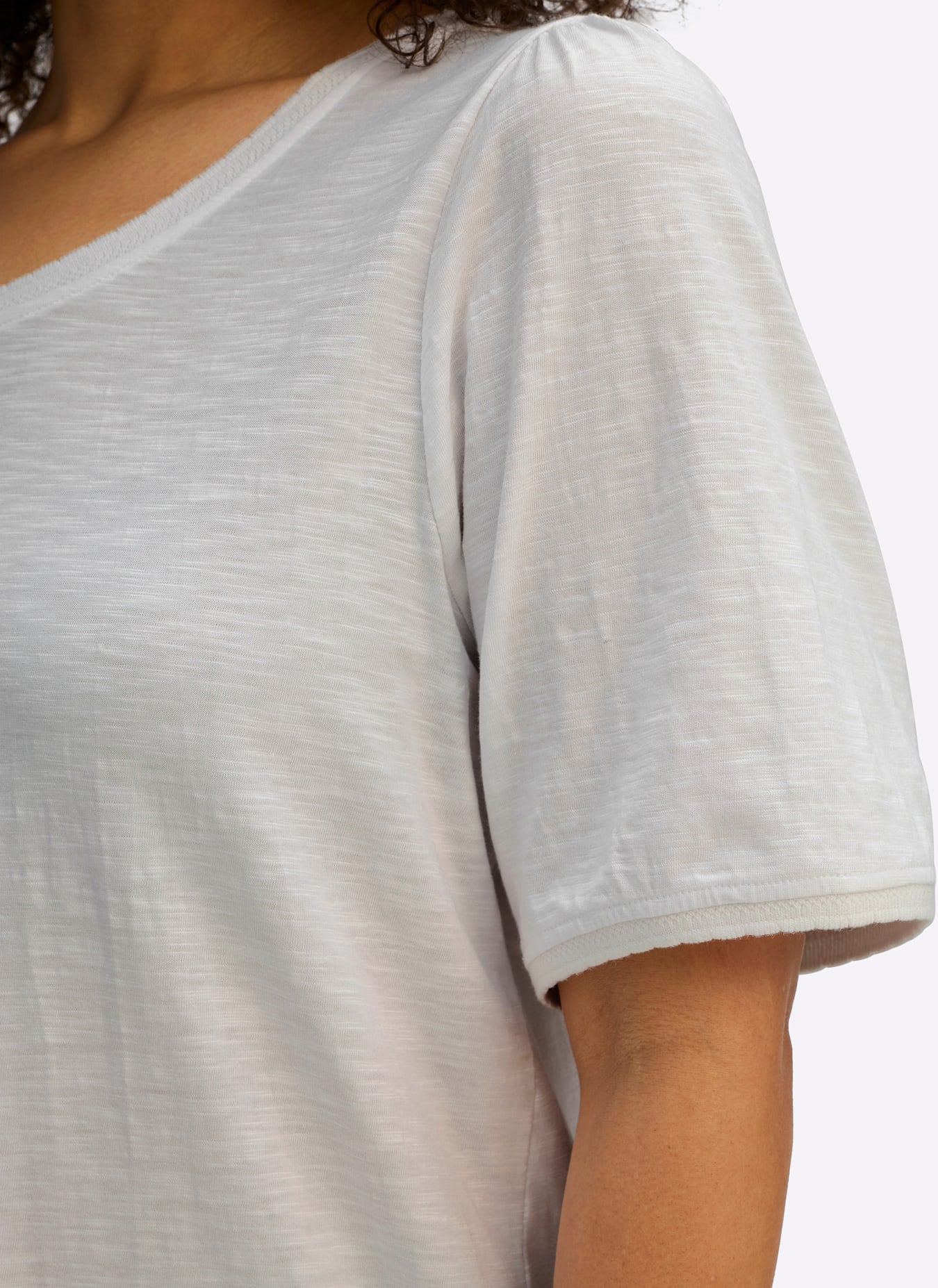Sheego T-Shirt »Halbarmshirt« 1