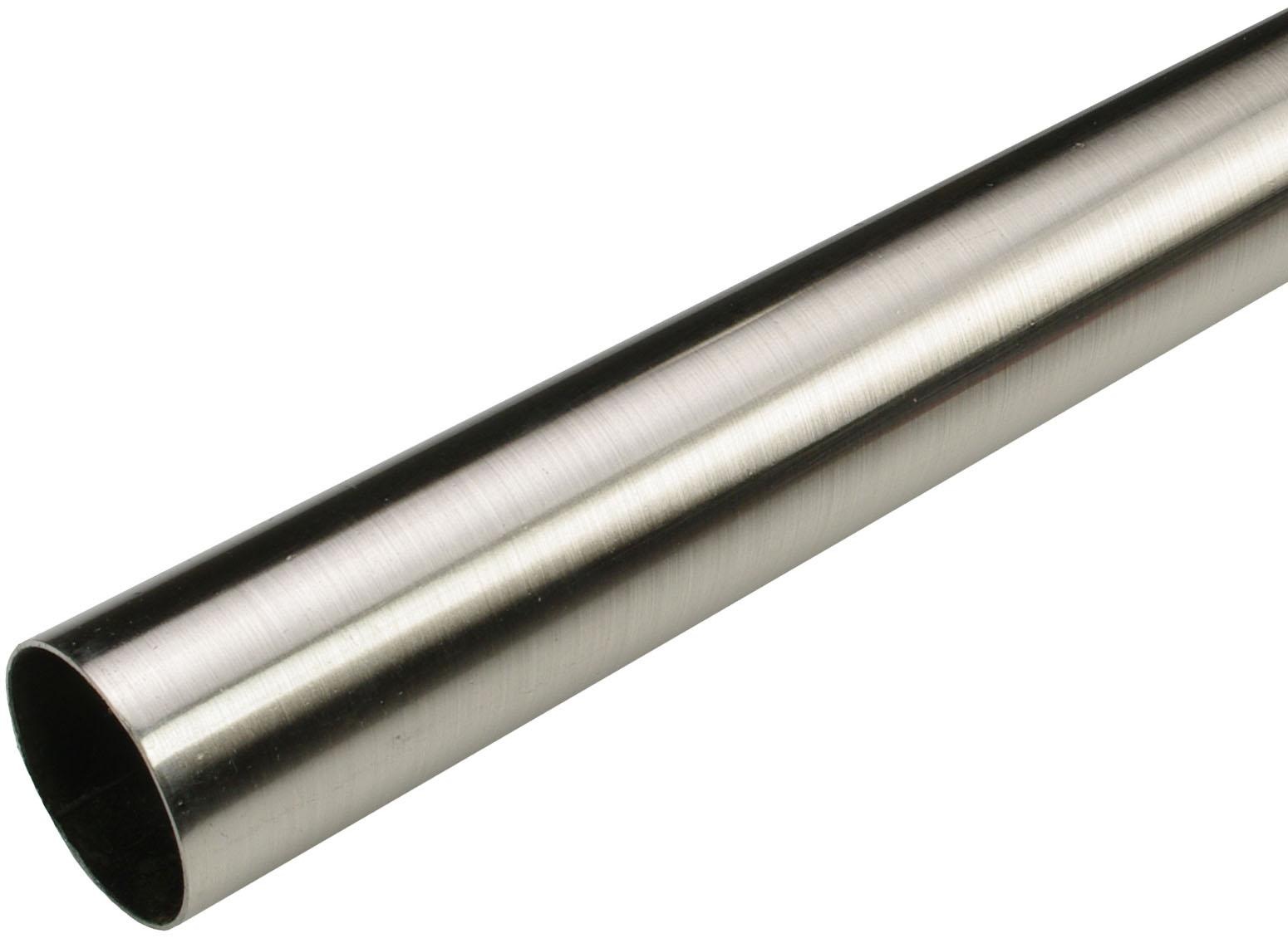 Liedeco Gardinenstange »Signum edelstahl-optik«, 1 läufig-läufig, Fixmaß