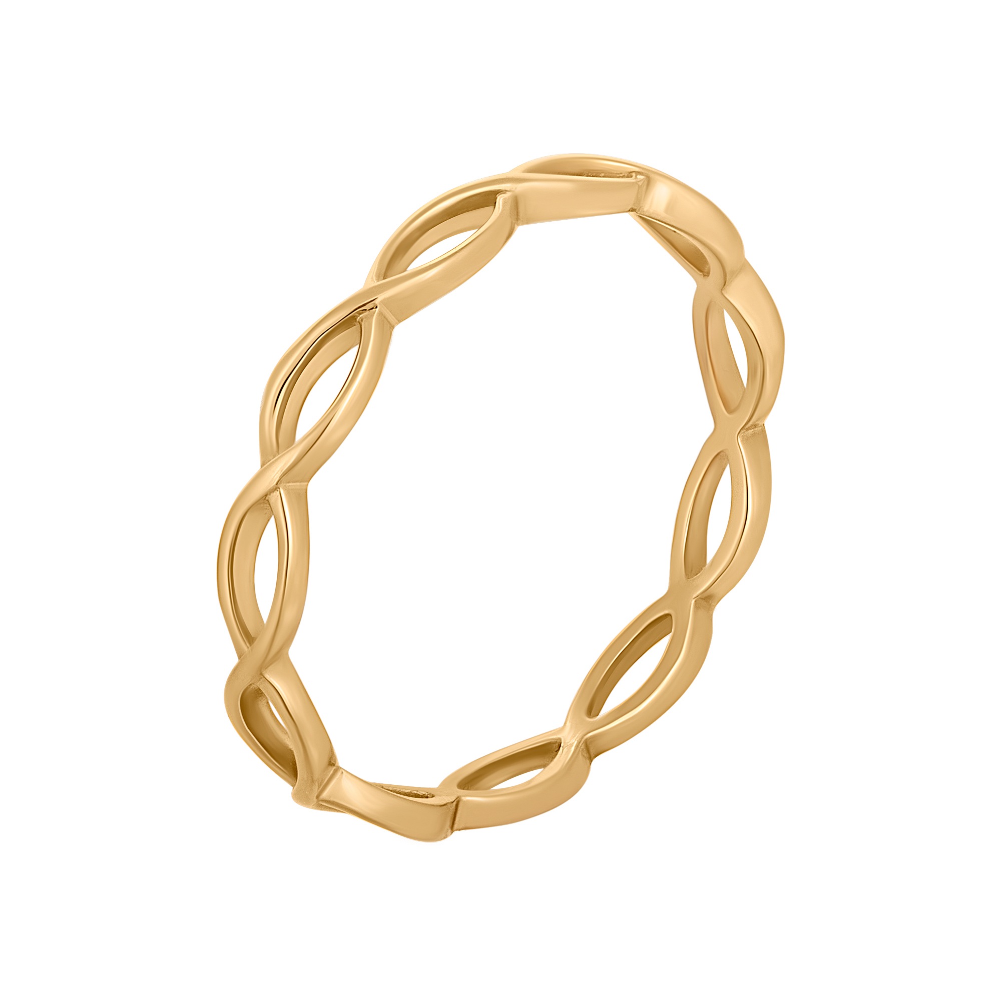 CAÏ Silberring »925/- Sterling Silber vergoldet Cut Outs Stacking«