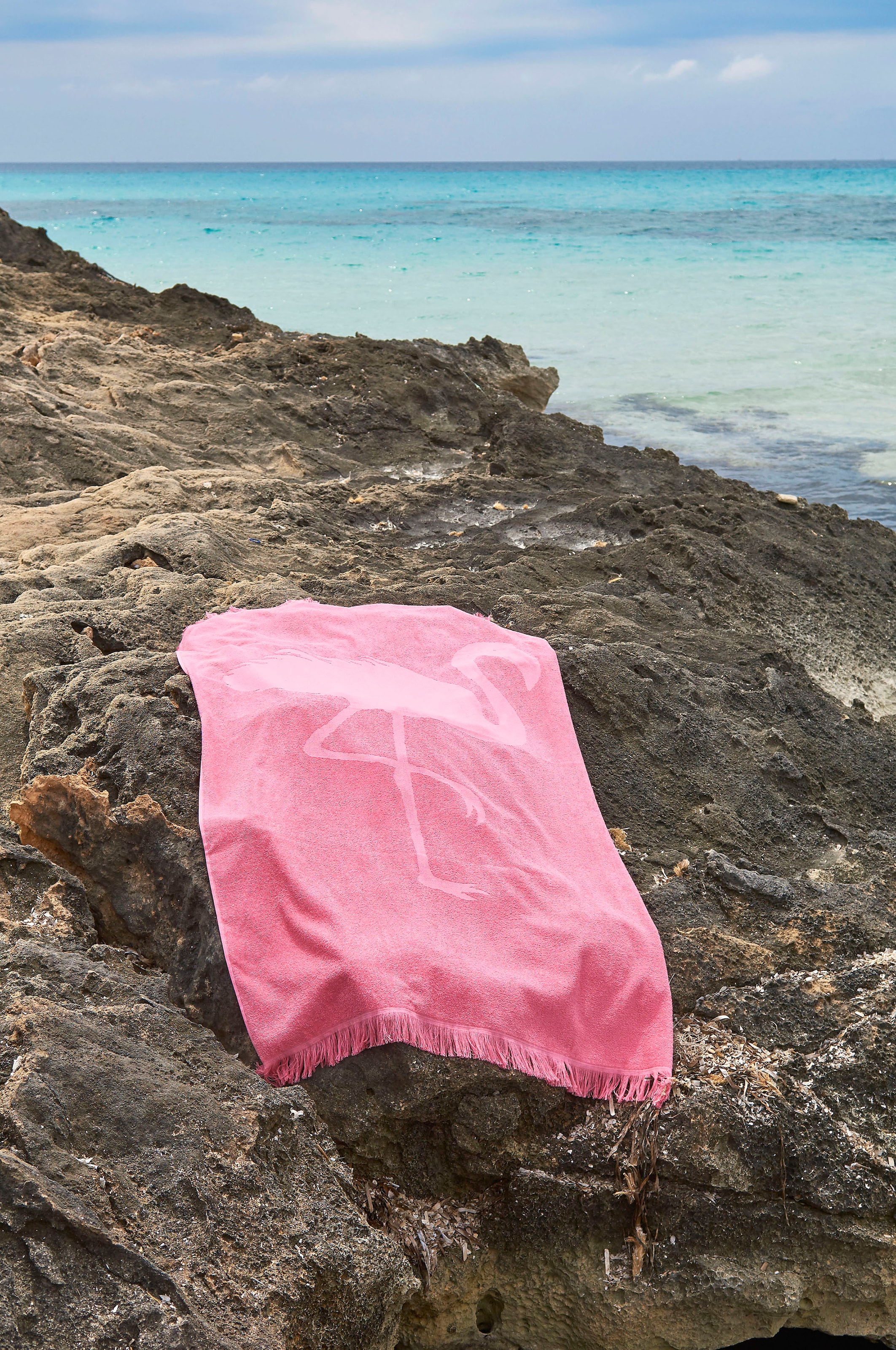 done.® Hamamtücher »Flamingo«, (1 St.), Strandtuch als bei Sauna- oder OTTO Frottier-Innenseite, online ideal saugfähige