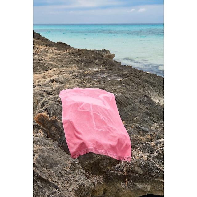 done.® Hamamtücher »Flamingo«, (1 St.), saugfähige Frottier-Innenseite,  ideal als Sauna- oder Strandtuch online bei OTTO