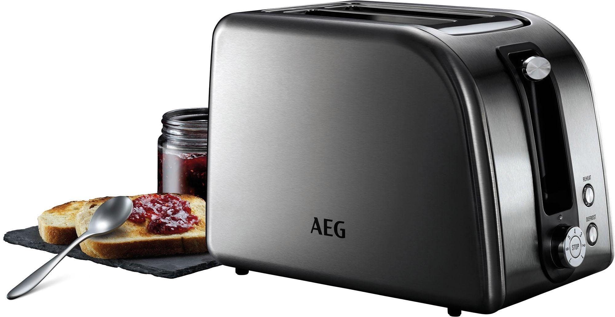 AEG Toaster »PremiumLine 7000Series AT 7750«, 2 kurze Schlitze, 850 W