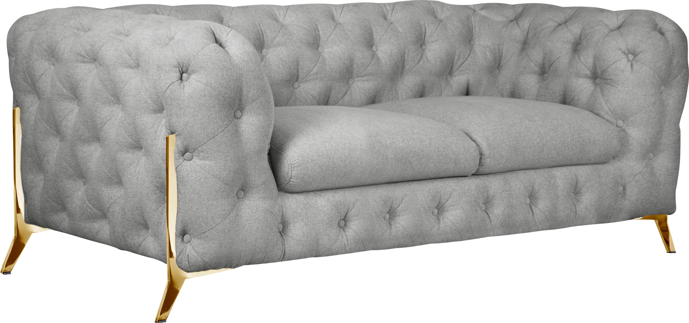 Leonique Chesterfield-Sofa »Amaury«, aufwändige Knopfheftung, moderne Chesterfield Optik, Fußfarbe wählbar