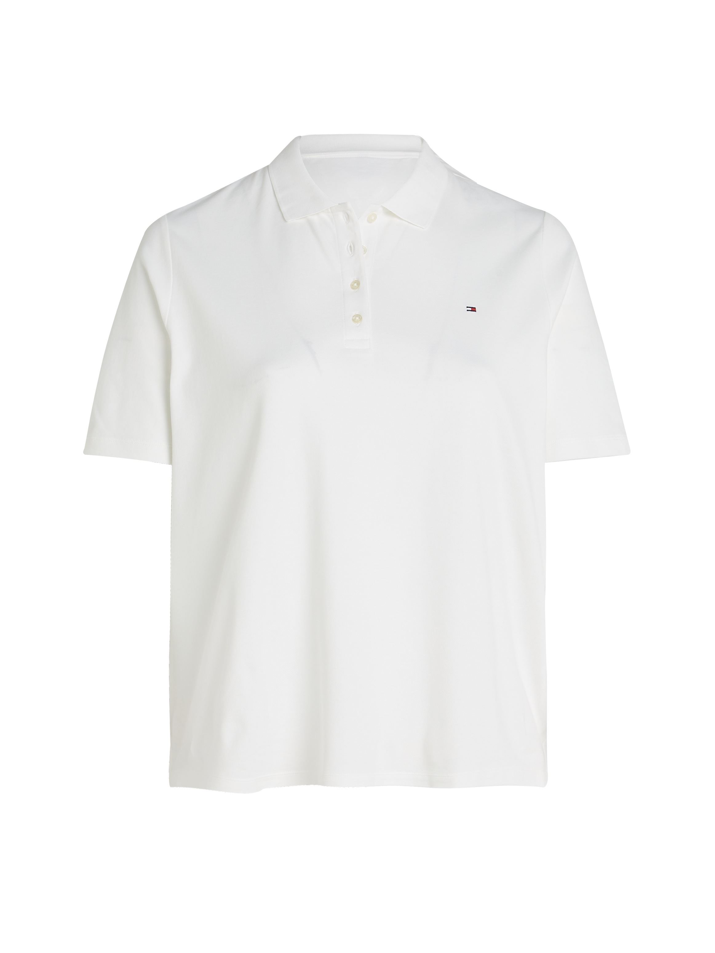 Tommy Hilfiger Curve Poloshirt »CRV 1985 REG PIQUE POLO SS« in großen Größen, aus Pique Qualität