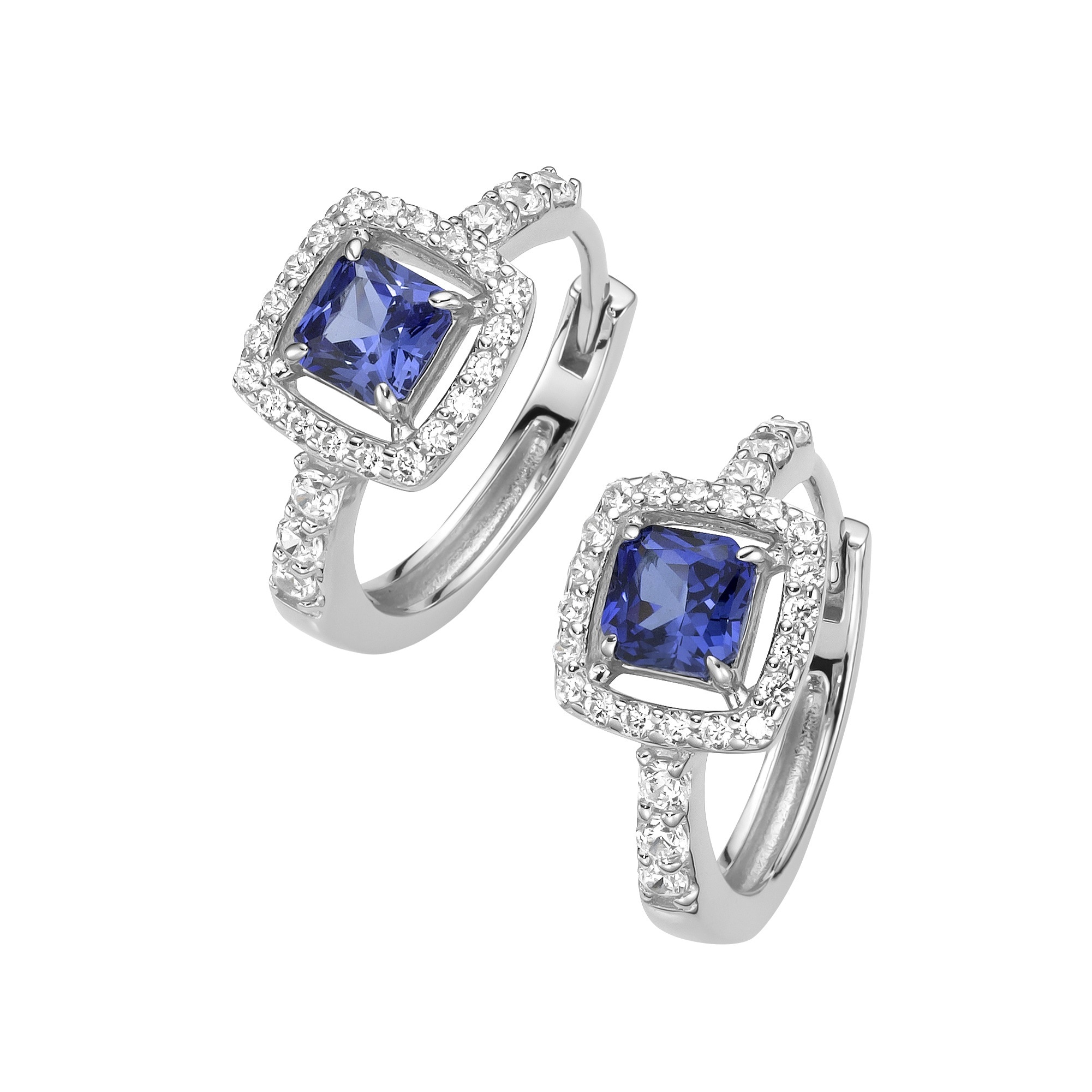 GIORGIO MARTELLO MILANO Paar Creolen »Creolen mit Ziersteinen, Silber 925«