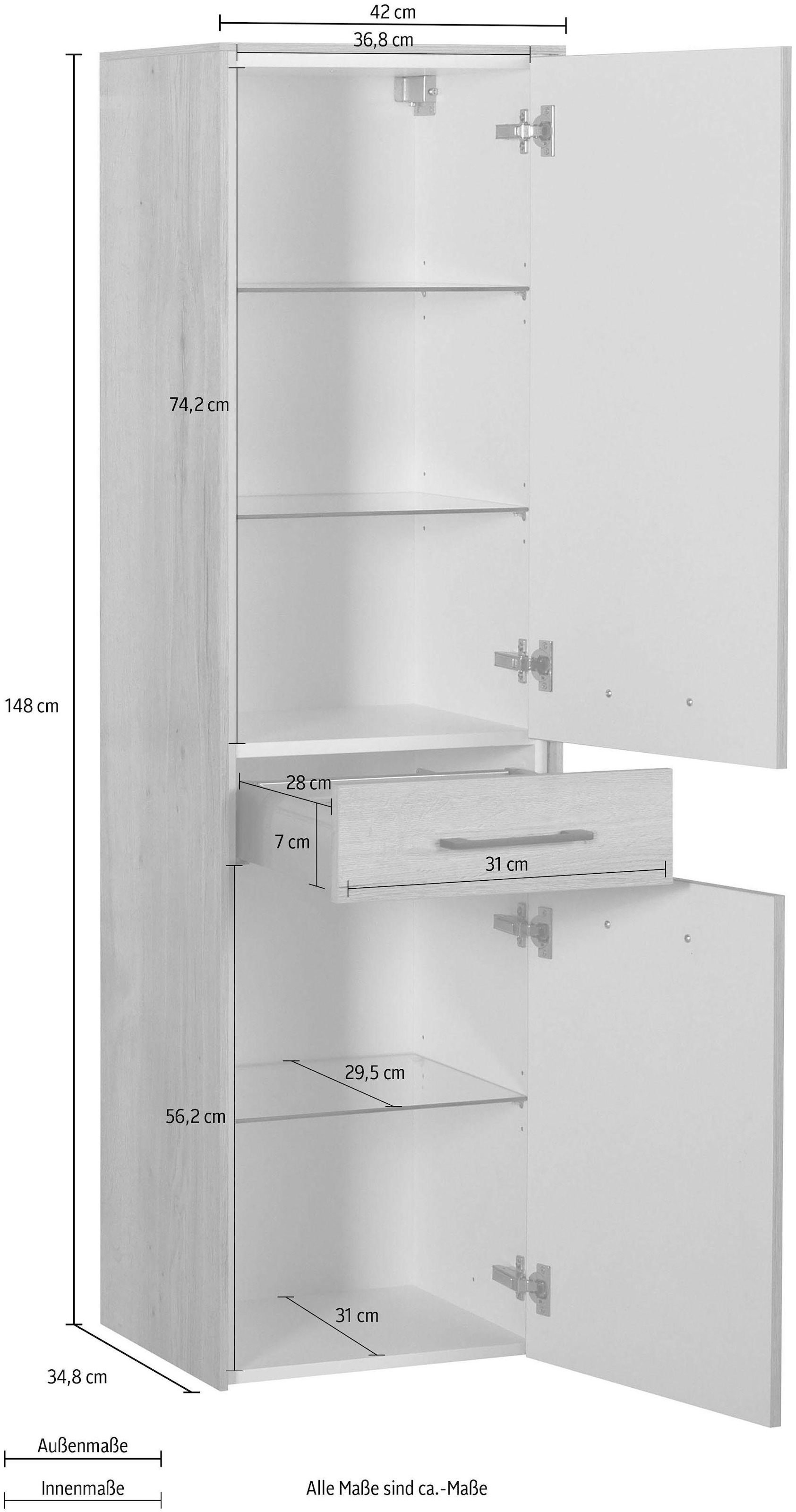 MARLIN Midischrank »3400«, Breite 42 cm