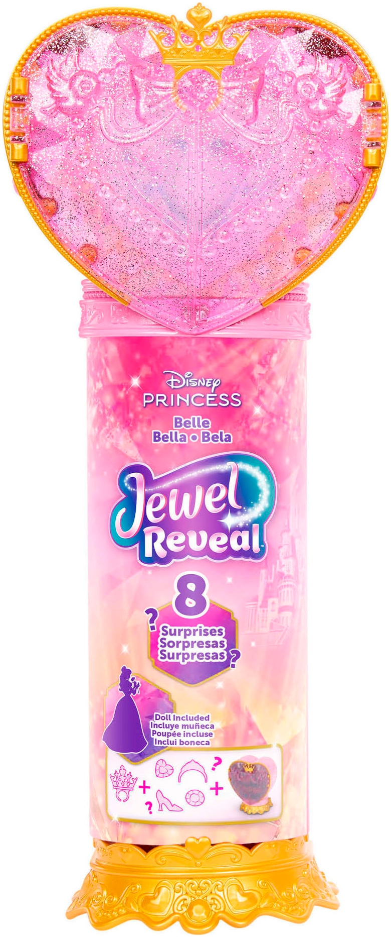 Mattel® Anziehpuppe »Disney Prinzessin, Juwel Reveal Belle Puppe«