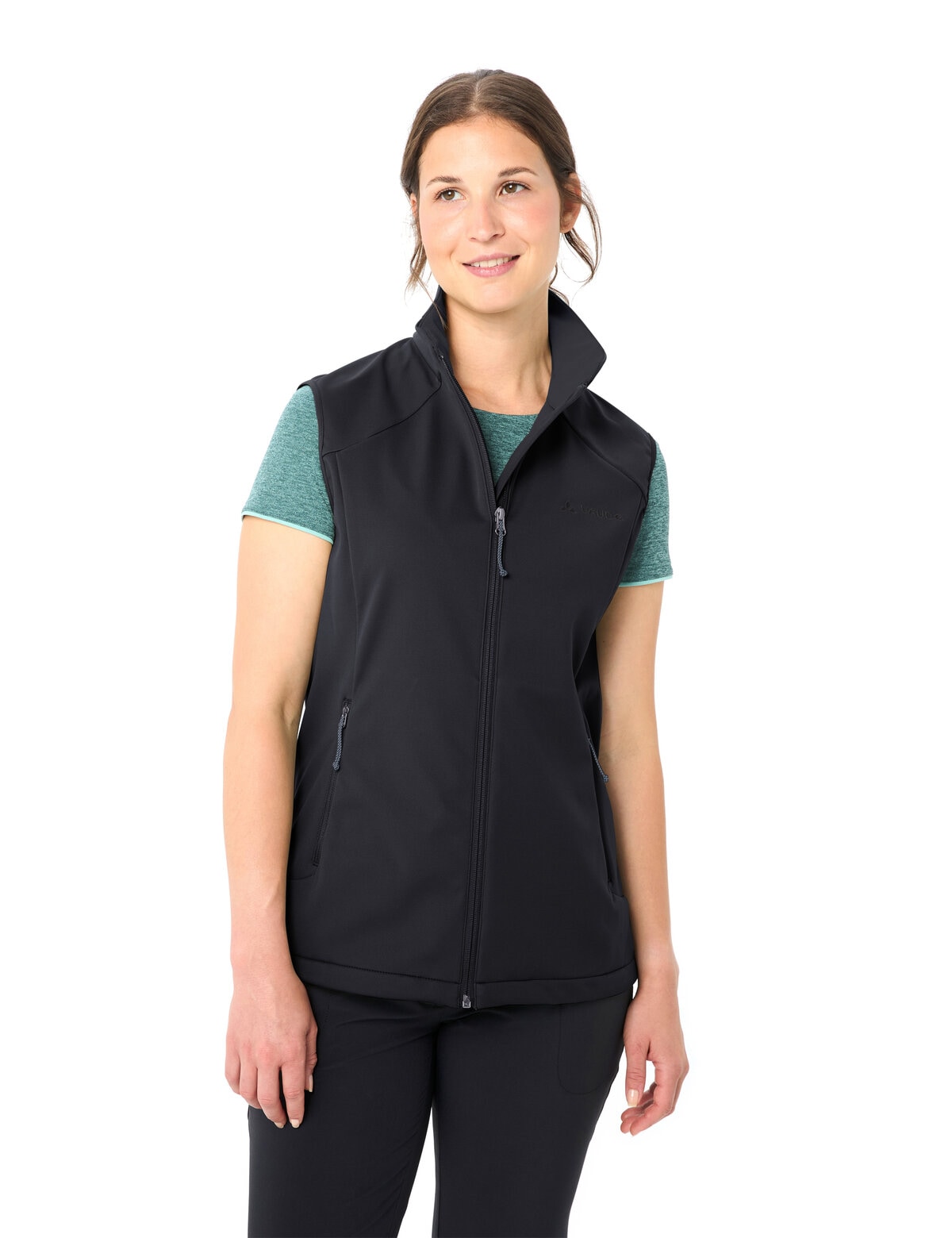 VAUDE Softshellweste »Women's Everhike Softshell Vest« wasserabweisend, windabweisend, wärmeisolierend, sportlicher Stil