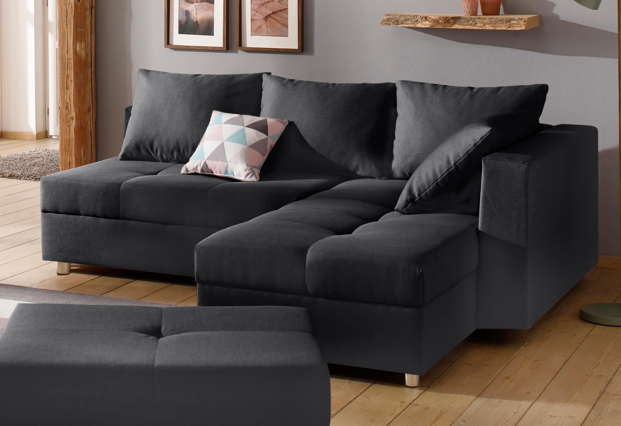 Home affaire Ecksofa Italia, mit Bettfunktion und Bettkasten