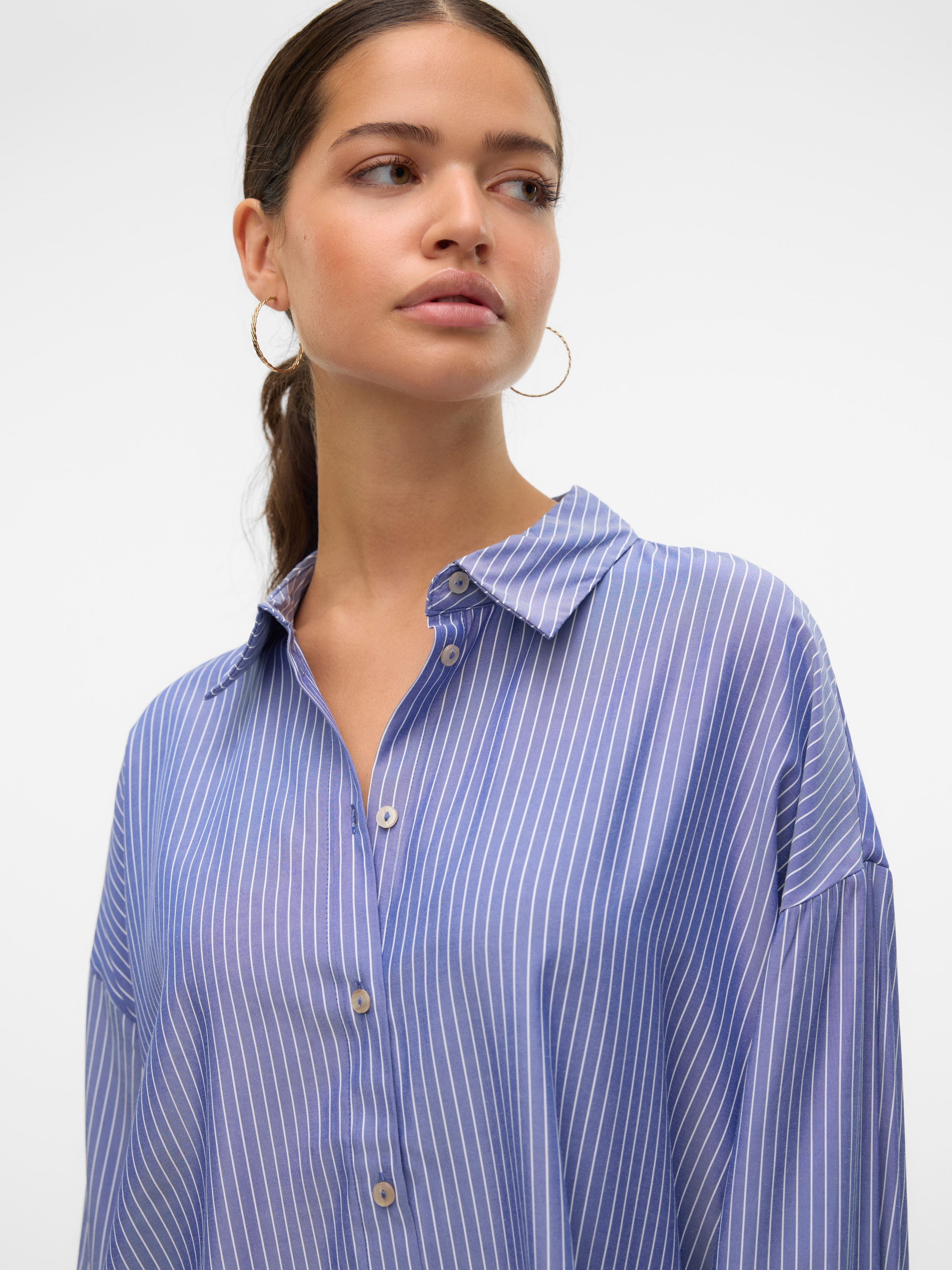 Vero Moda Langarmbluse »VMNORA LS OVERSIZE SHIRT WVN GA NOOS«