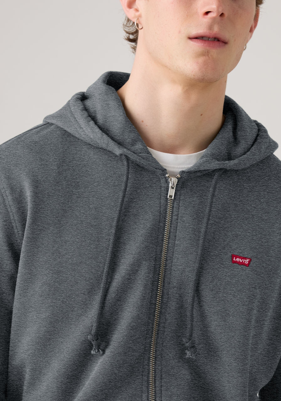 Levi's® Kapuzensweatjacke »NEW ORIGINAL ZIP UP« mit Logo-Stickerei und Kängurutasche