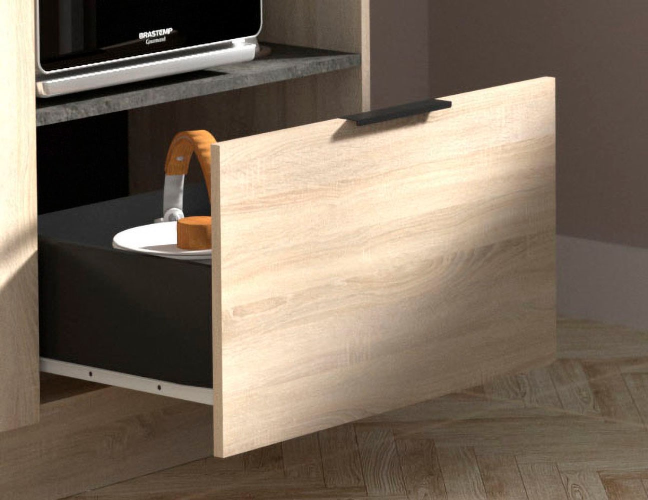 Parisot Schrank-Set »Parisot Fumay 1«, (2 St.), bietet viel Stauraum, praktischer Kabeldurchlaß, variabel stellbar