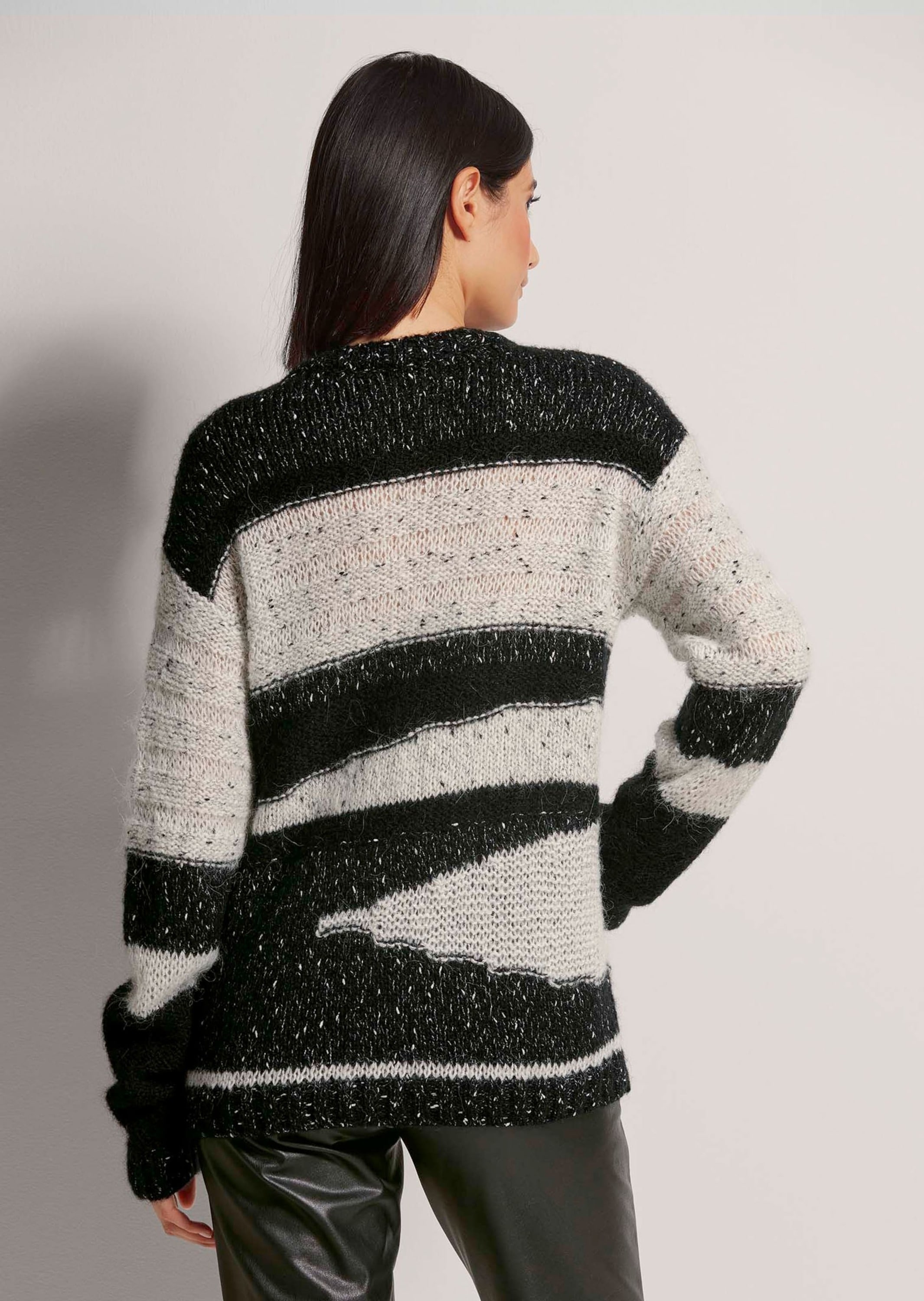 MADELEINE Longpullover »Pullover Intarsien-Pullover«