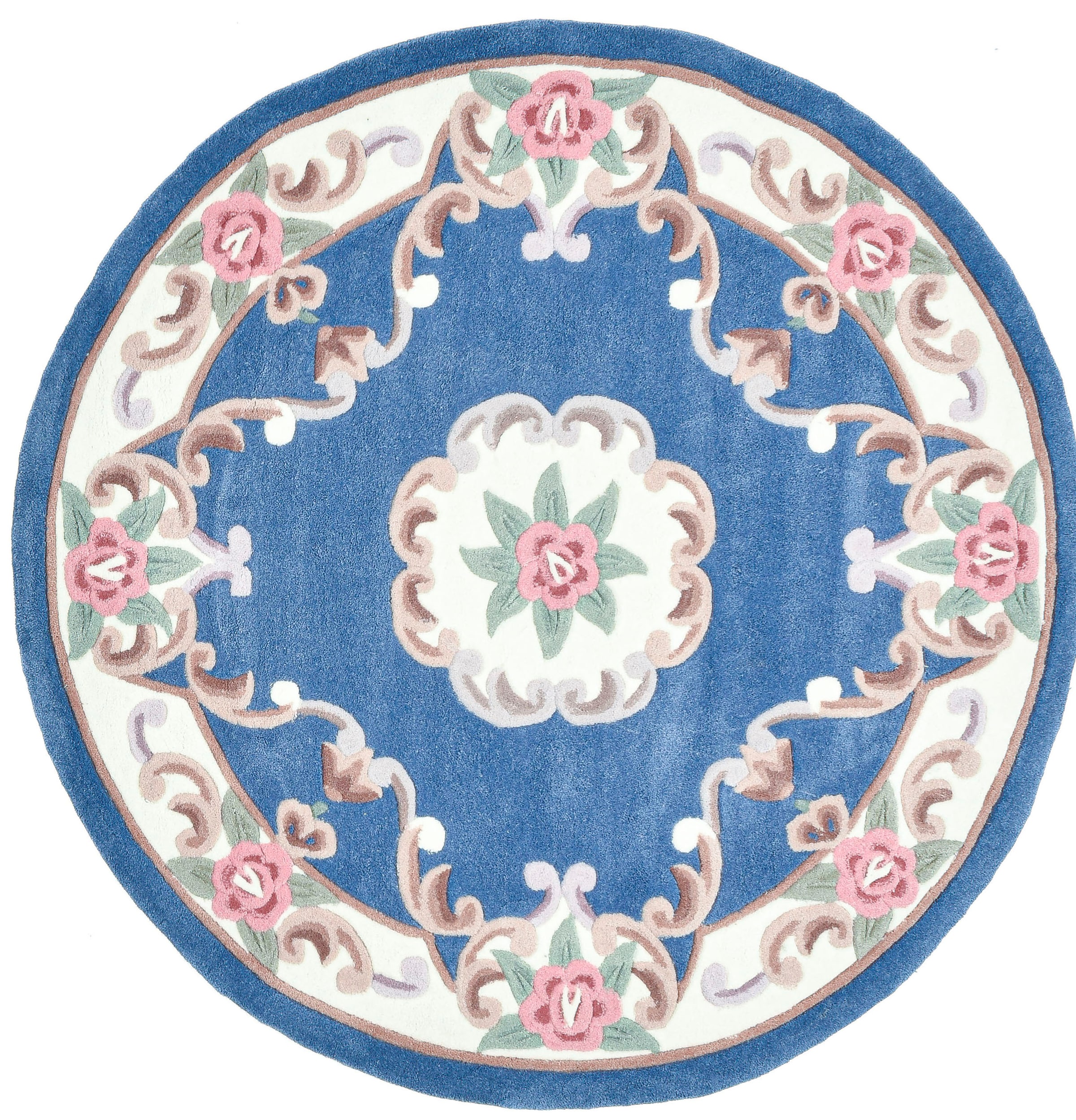THEKO Teppich »Ming«, rund, 14 mm Höhe, hochwertiges Acrylgarn, ideal im Wohnzimmer & Schlafzimmer