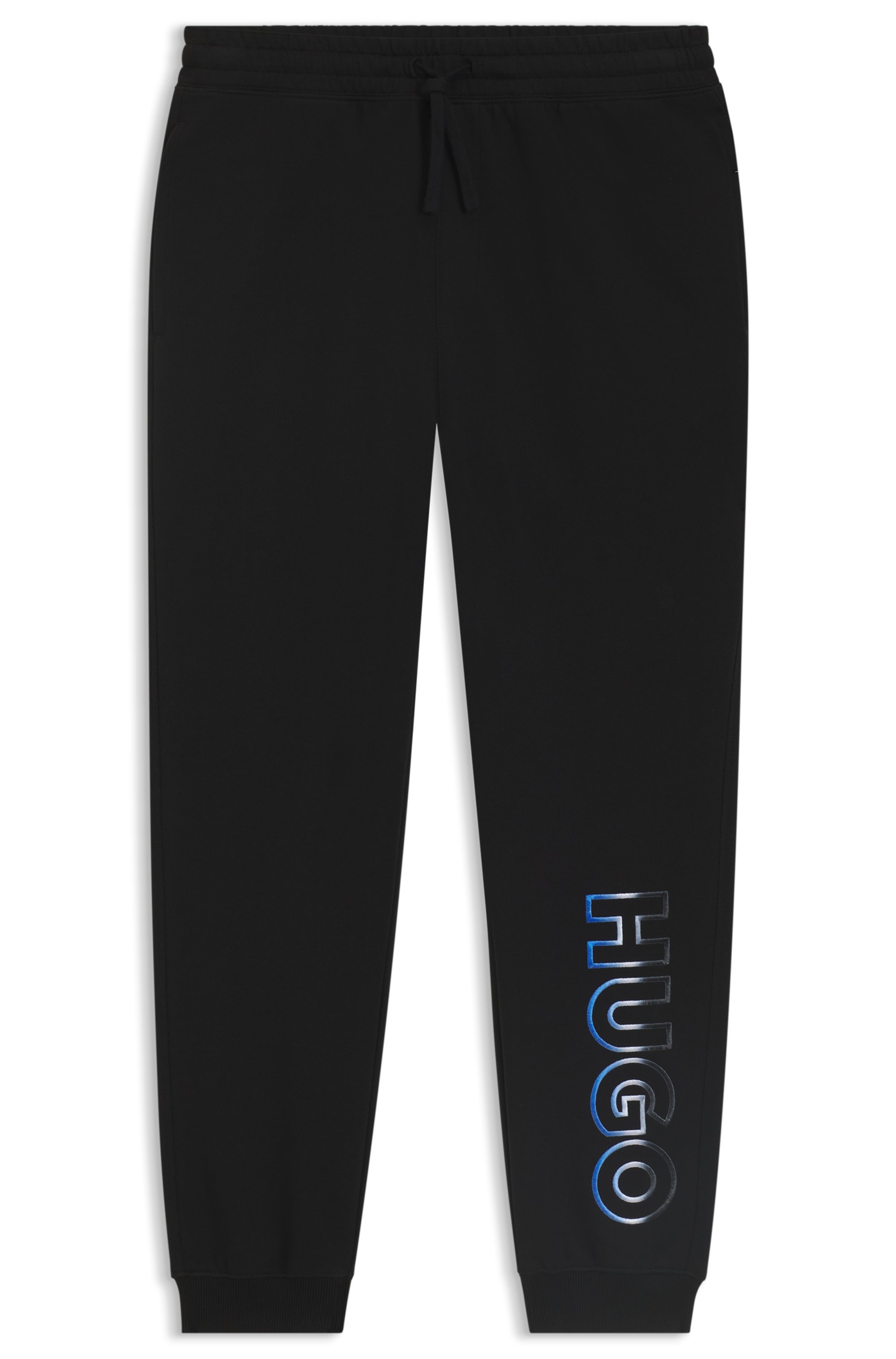 HUGO Blue Sweathose »Nogtro«, elastischer Bund, regular fit, Saumbündchen, Logodruck