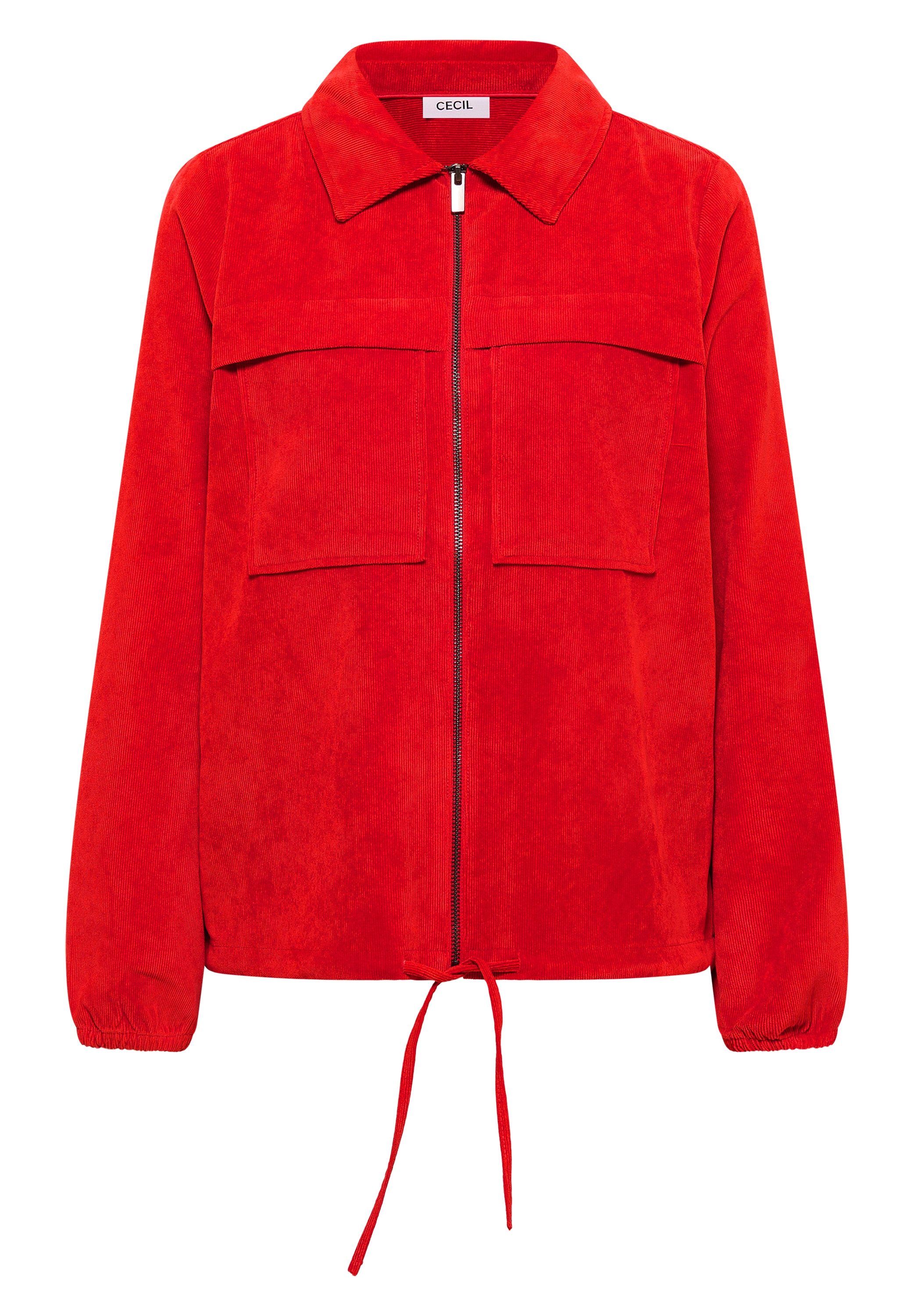 Cecil Cordjacke ohne Kapuze mit Tunnelzug und Reißverschluss