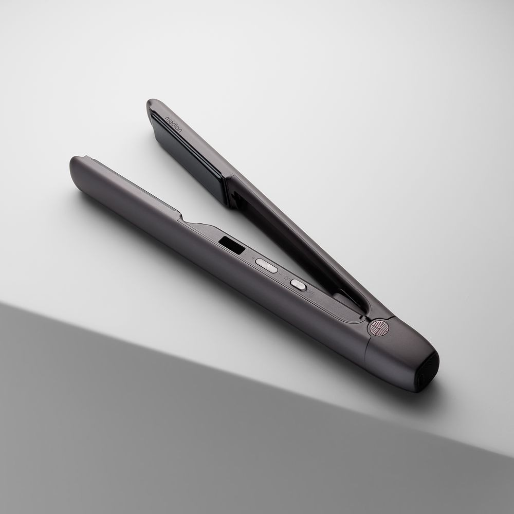 Medion® Glätteisen »HS2 (MD19865)«, Keramik-Turmalin, kabellos nutzbar, Flexible Styling-Platten, 5 regelbare Hitzestufen