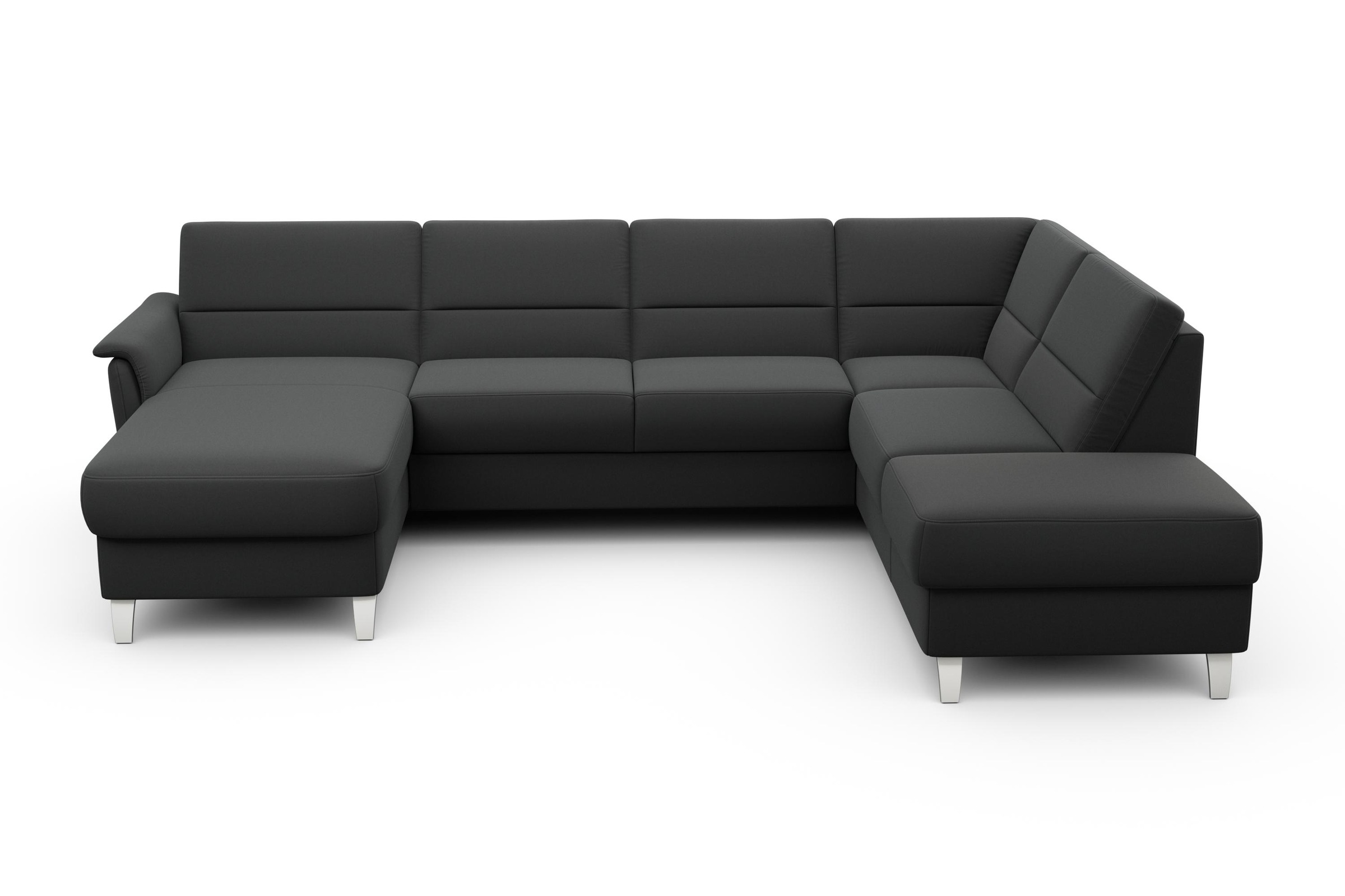 sit&more Wohnlandschaft »Palmera U-Form, B: 308 cm« optional Bettfunktion & Bettkasten, Federkern