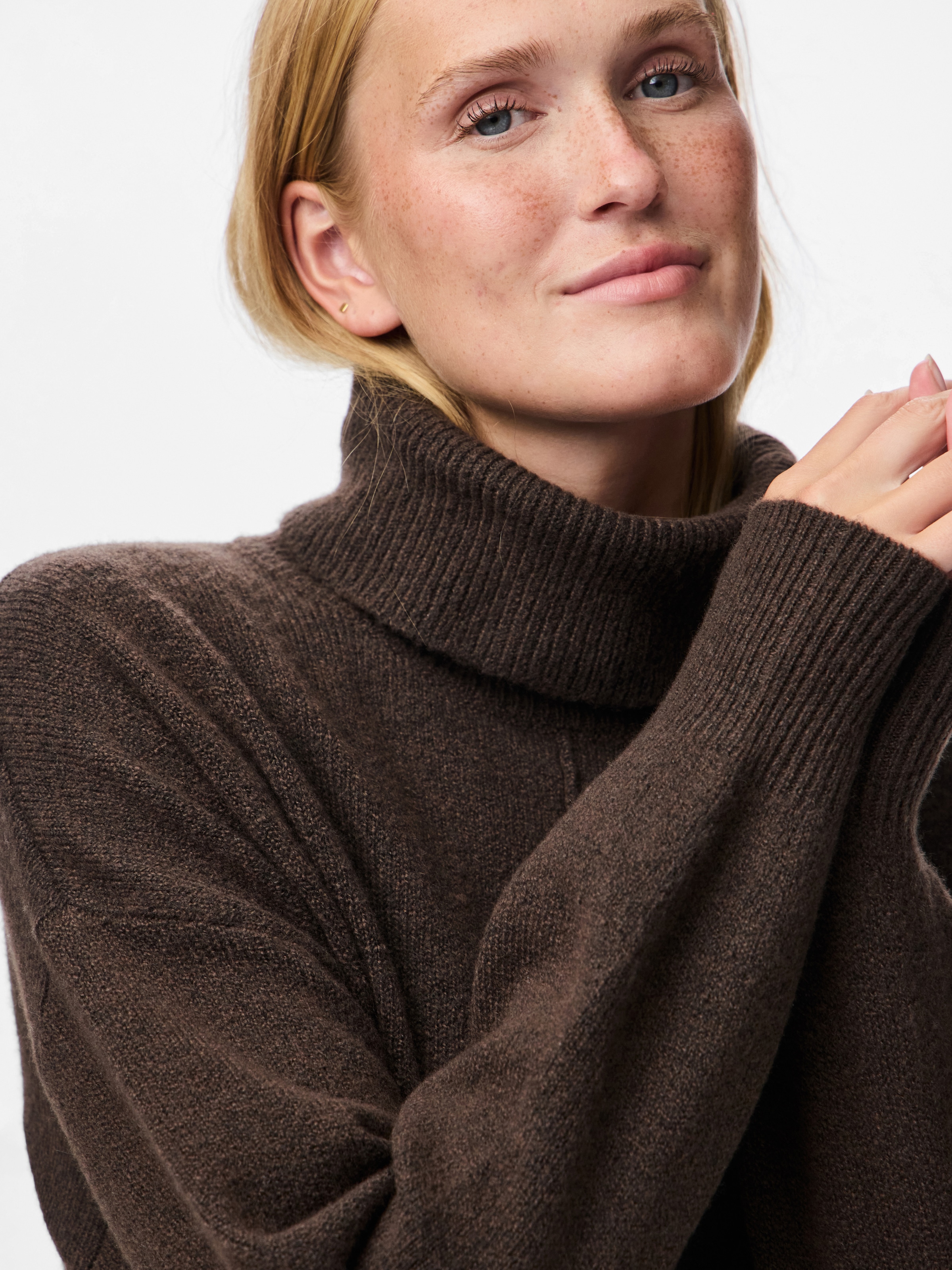 pieces Rollkragenpullover »PCMALOU LS ROLLNECK KNIT NOOS BC«