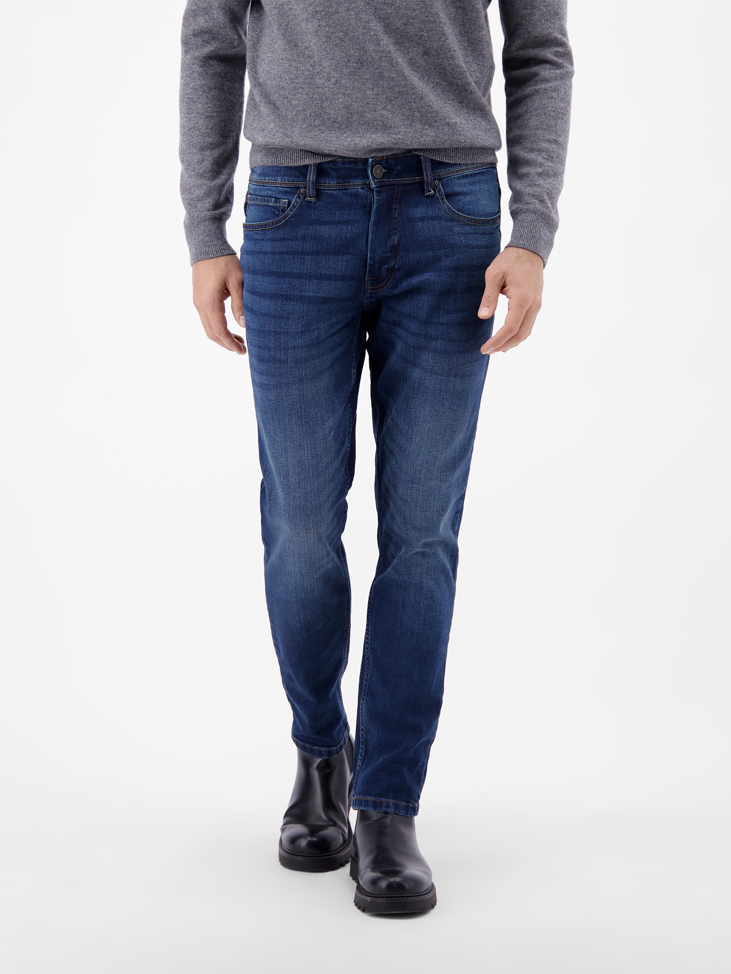 LERROS Slim-fit-Jeans »CONLIN 5-Pocket Stretch-Denim, SLIM FIT, unifarben«