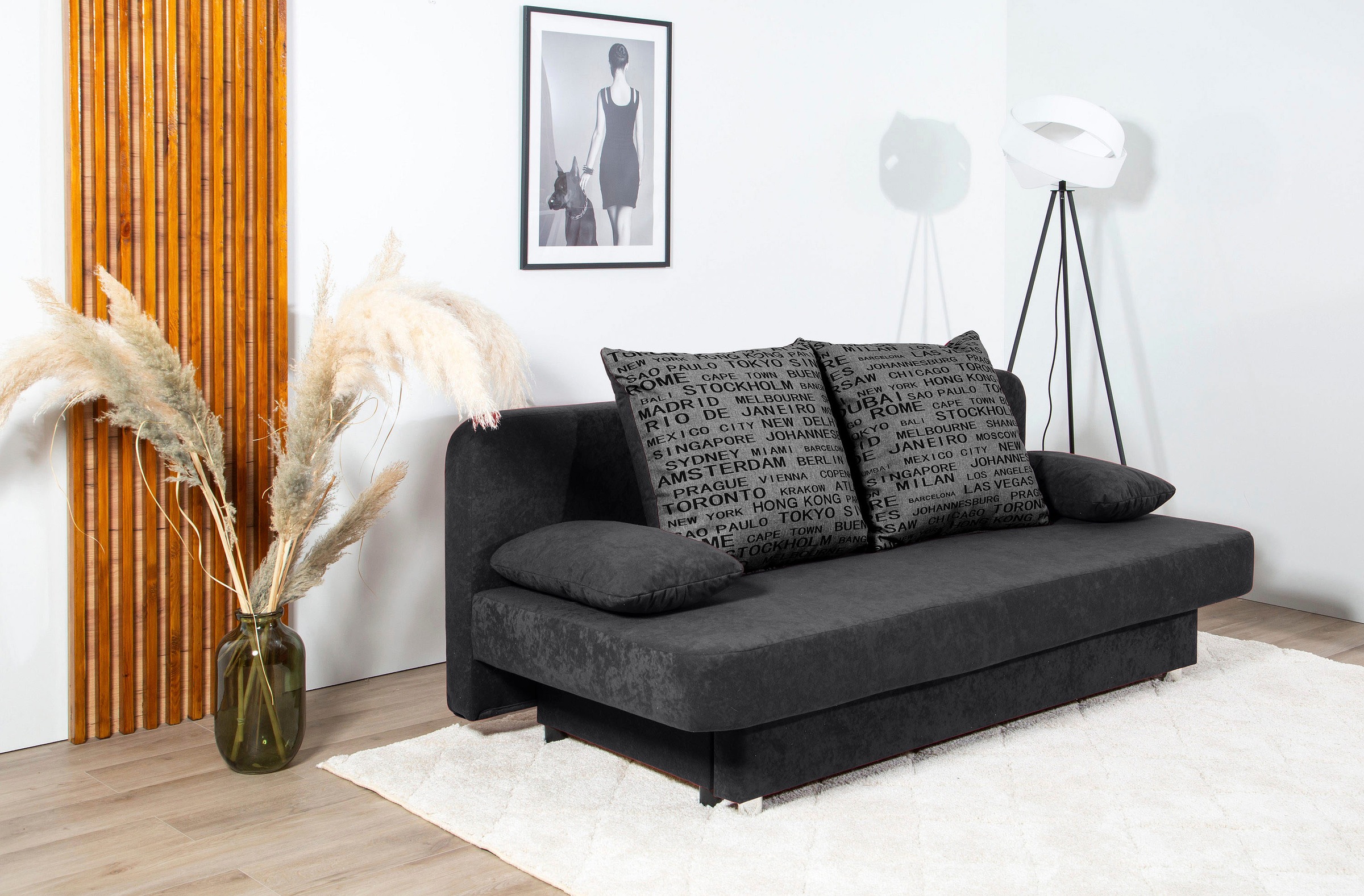 COLLECTION AB Schlafsofa »Ulla inkl. Bettfunktion und Bettkasten«