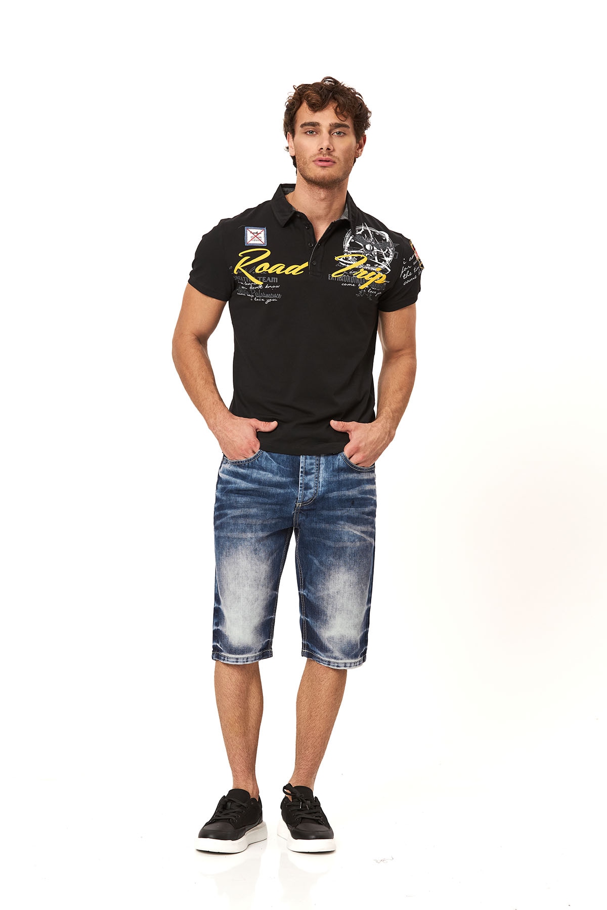 Cipo & Baxx Jeansbermudas Baumwolle, regular fit