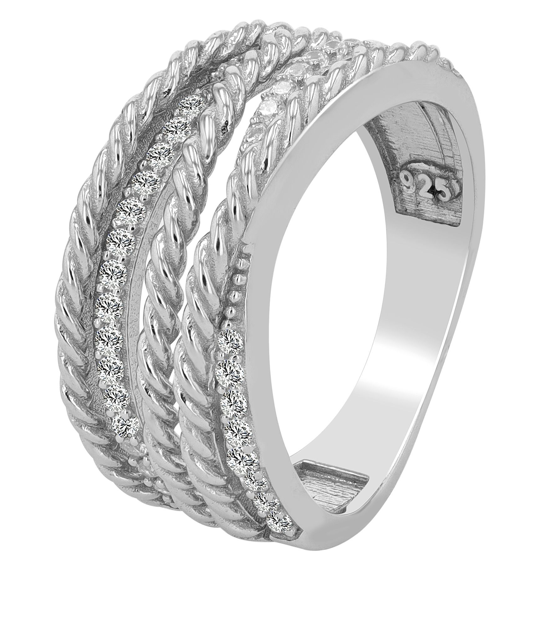 Adelia´s Fingerring »Damen Ring aus 925 Silber mit Zirkonia«
