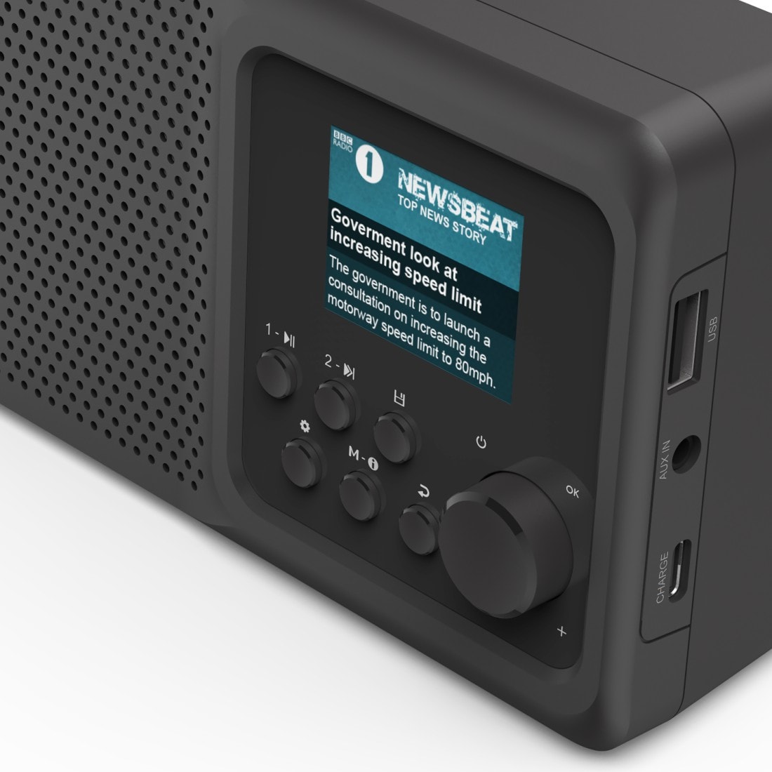 Hama Digitalradio (DAB+) »Digitalradio CD, AUX, bei USB, bestellen jetzt Digitalradio OTTO (DAB+)-Internetradio) klein (Bluetooth tragbar, Akku)«, DAB+, MP3, (Bluetooth