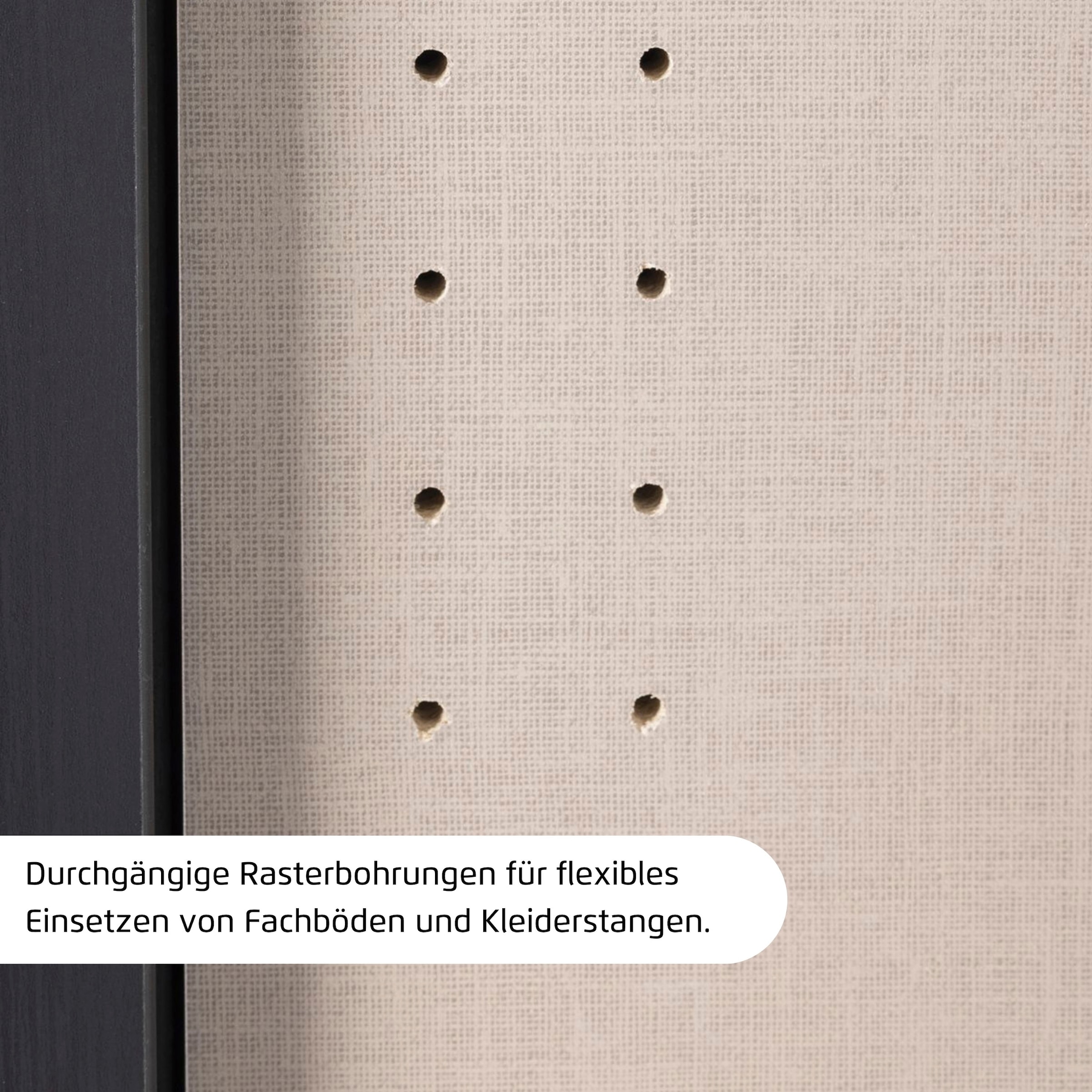 rauch Kleiderschrank »Drehtürenschrank Schrank Garderobe Ankleide Schlafzimmer LAGOA« 3 verschiedene Ausstattungen BASIC/CLASSIC/PREMIUM (inkl. SOFT-CLOSE),  moderne Kantengriffe aus Metall, optional mit Aufsatz MADE IN GERMANY