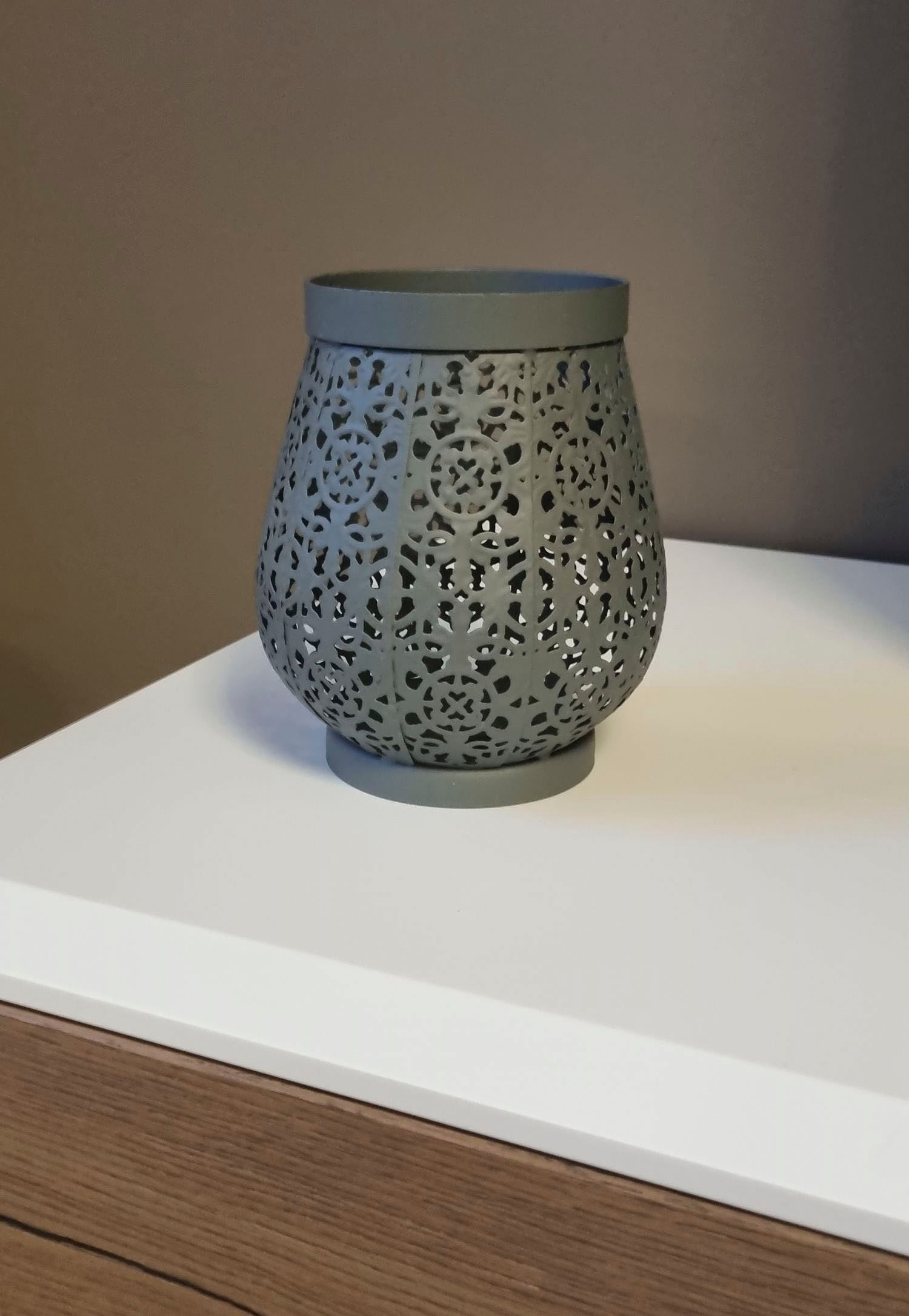 Ambiente Haus Kerzenlaterne »Laterne aus Metall in Grau - (H) 16cm«, (1 St.)  bestellen im OTTO Online Shop