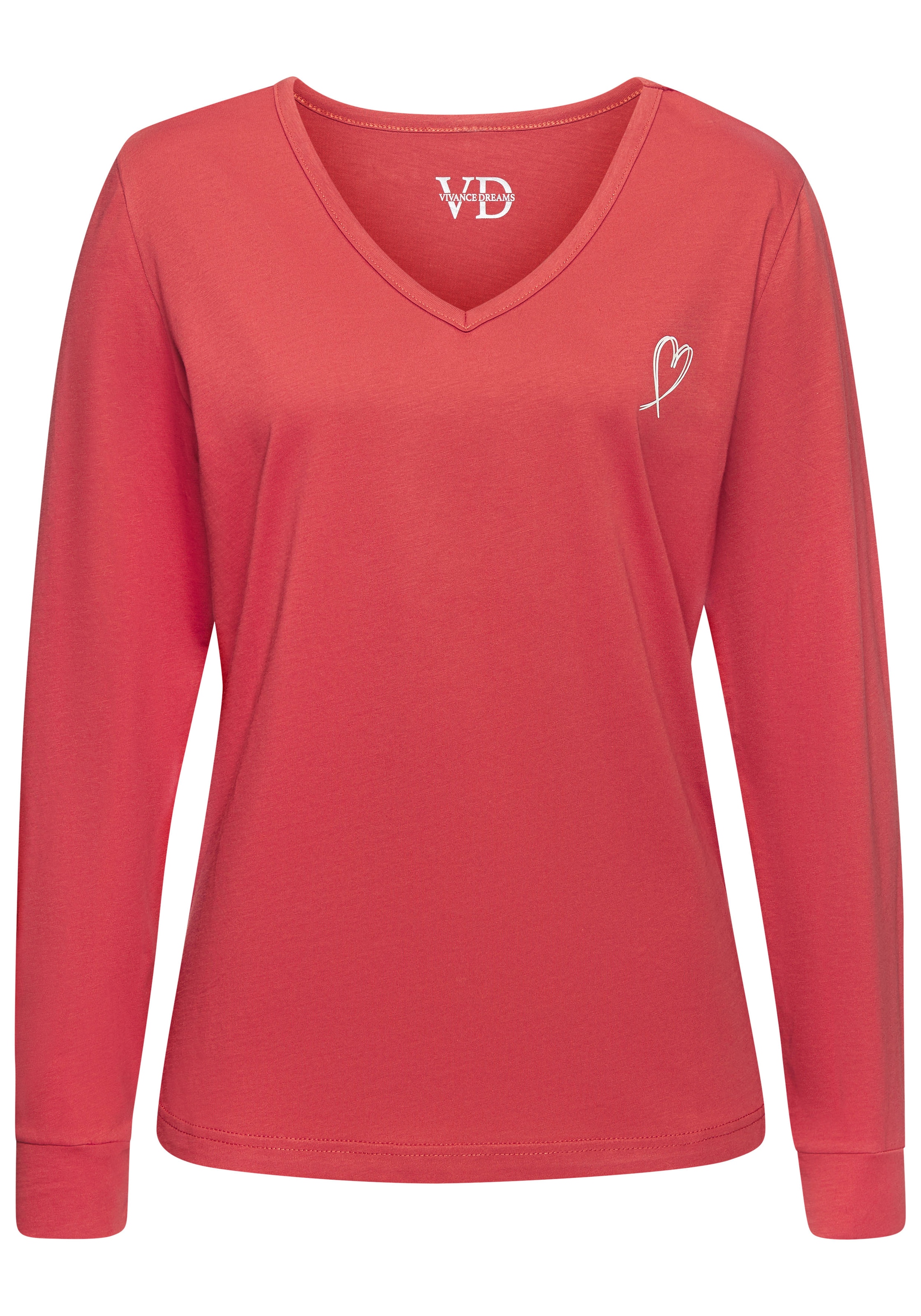 Vivance Dreams Longsleeve, mit kleinem Herzprint