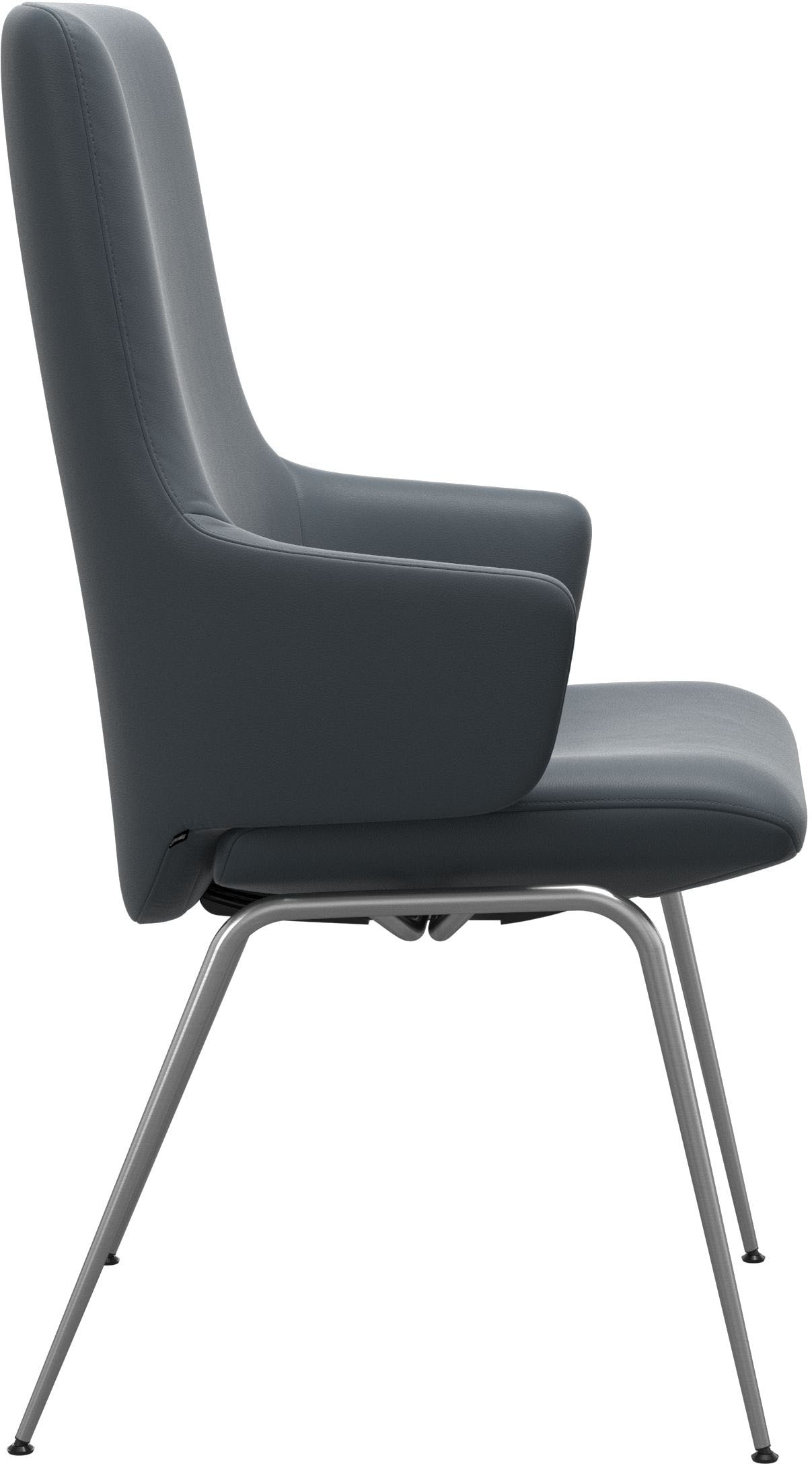 Stressless® Polsterstuhl »Laurel«, Leder BATICK, High Back mit Armlehne, Größe L, mit Beinen aus Stahl in Chrom matt
