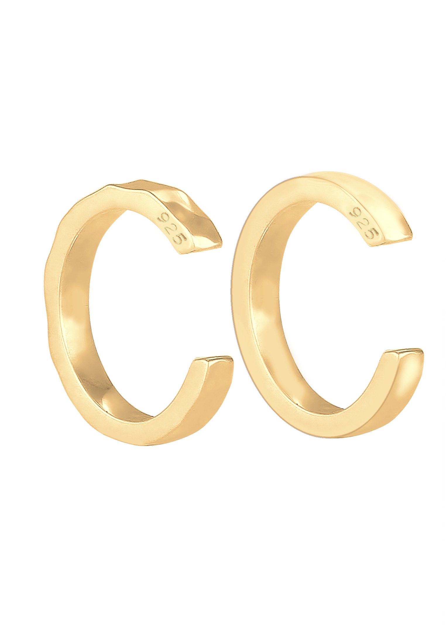 Elli Paar Ohrklemmen »Ohrringe Earcuff Set Organic Look 925 Silber«