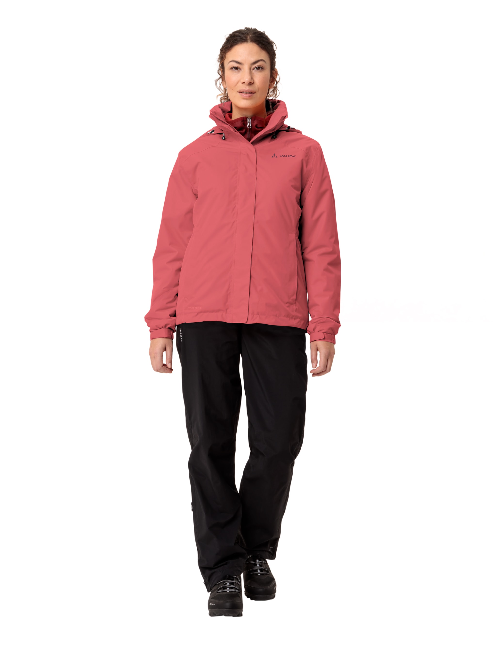 VAUDE Fahrradjacke »WOMEN'S ESCAPE BIKE WARM JACKET«, (1 St.), mit Kapuze, Wasserdicht, winddicht und atmungsaktiv