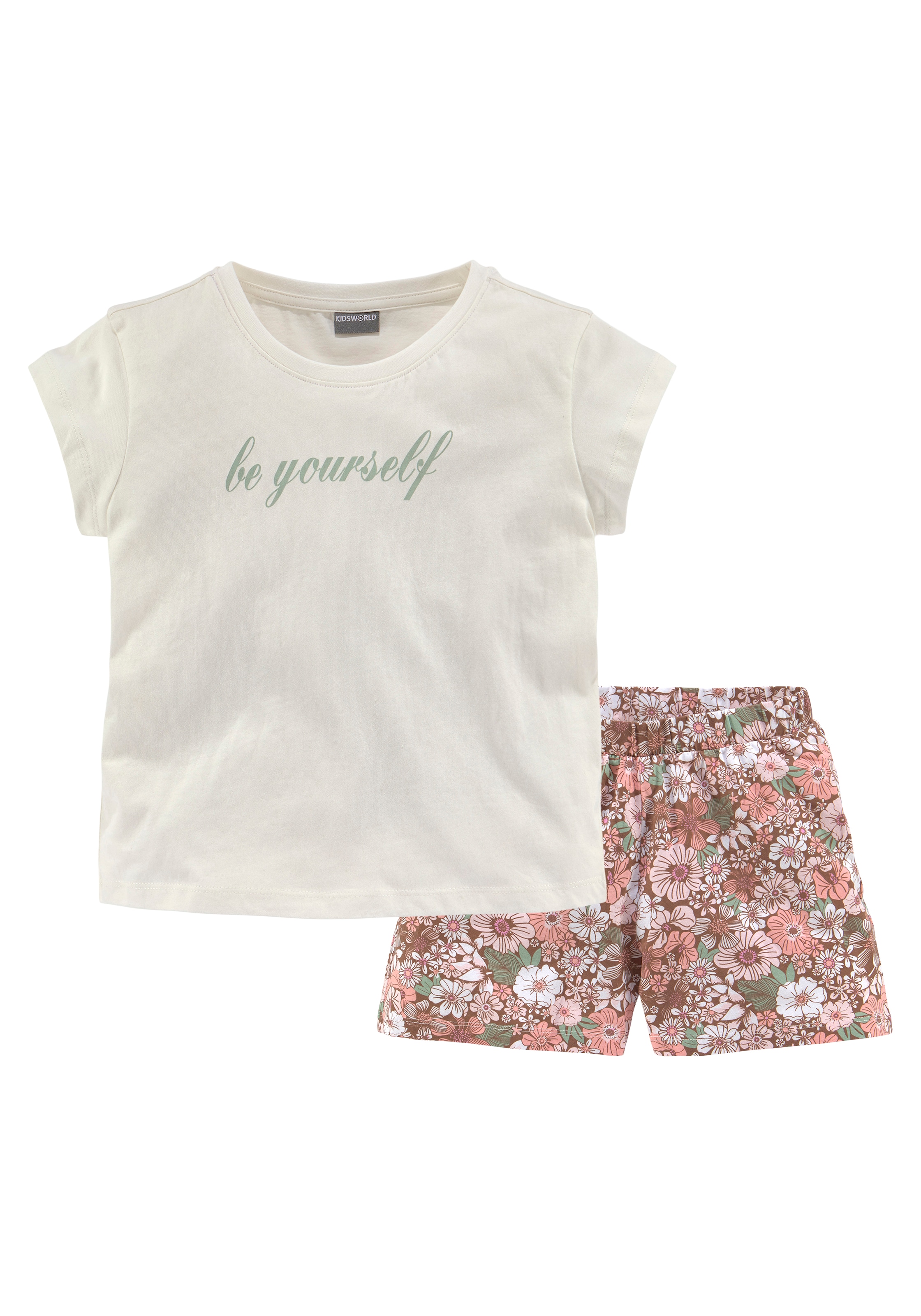 KIDSWORLD Shirt & Shorts »be yourself«, (2 tlg.), Sommer/Beach Outfit kaufen