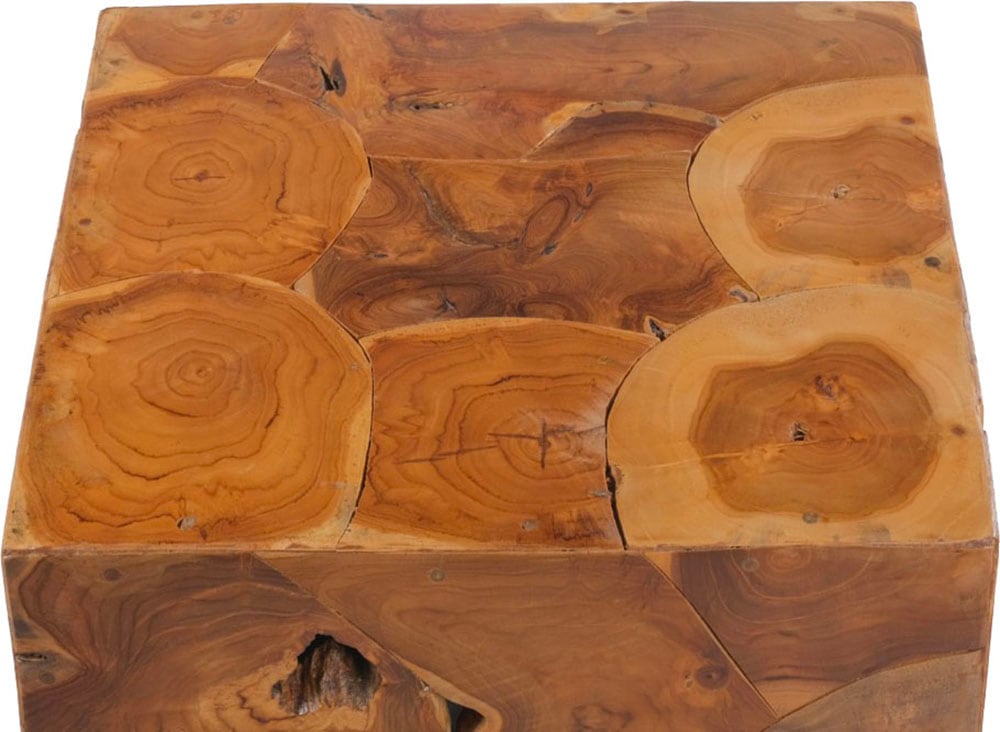 Kayoom Beistelltisch »Radix 525, hochwertiges Teakholz, Natur-Design«, (1 St.), Hochwertiges Teakholz, stabile Bauweise, detailreiche Handarbeit