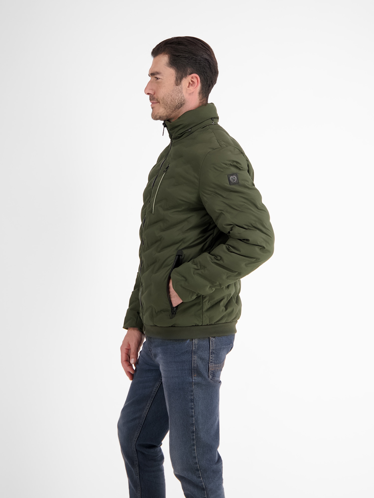 LERROS Outdoorjacke »LERROS Sportive Funktions-Steppjacke für Herren«, mit Kapuze, Wasser- und windabweisend