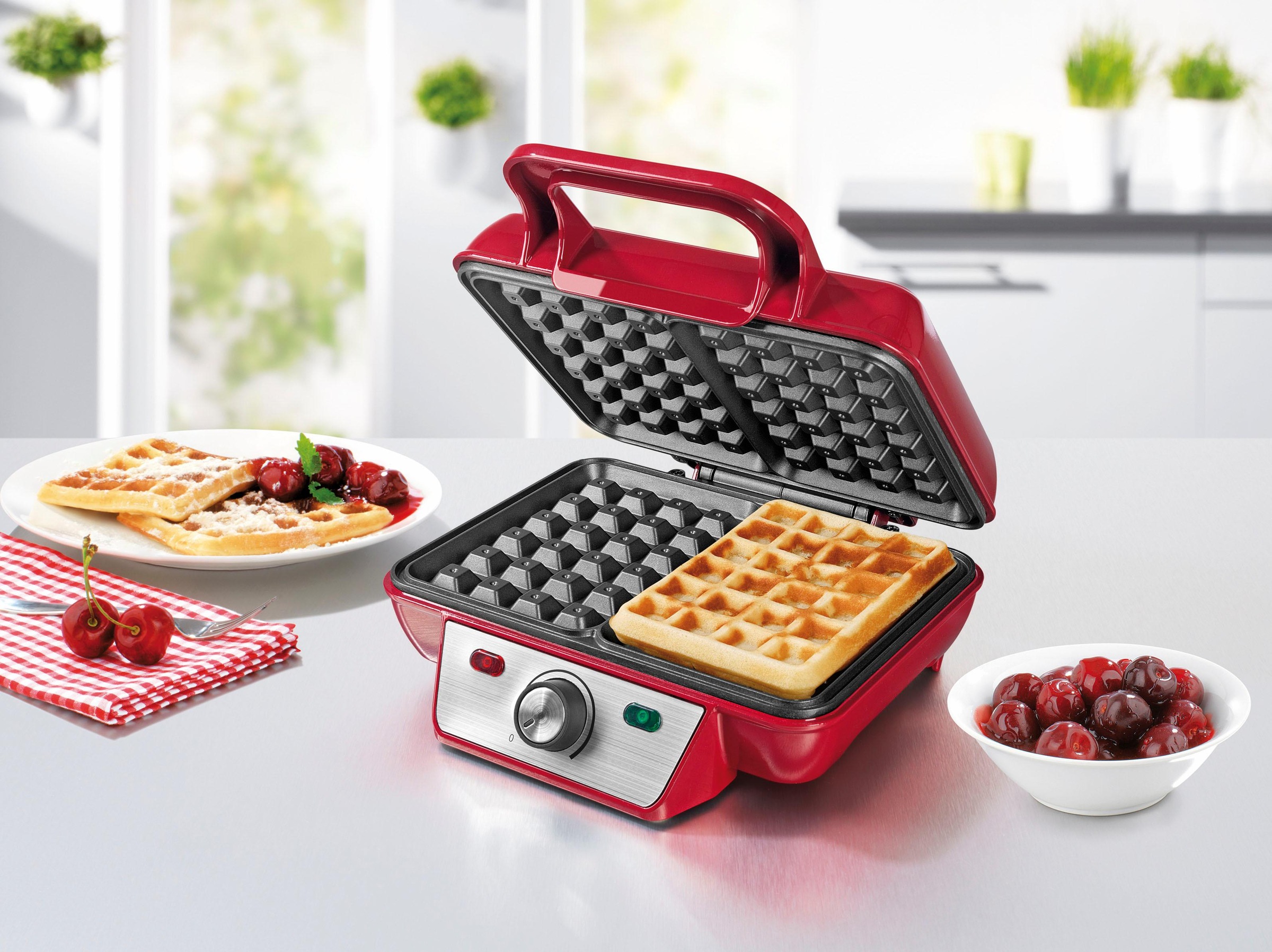Waffeleisen für Belgische Waffeln, 1000 Watt