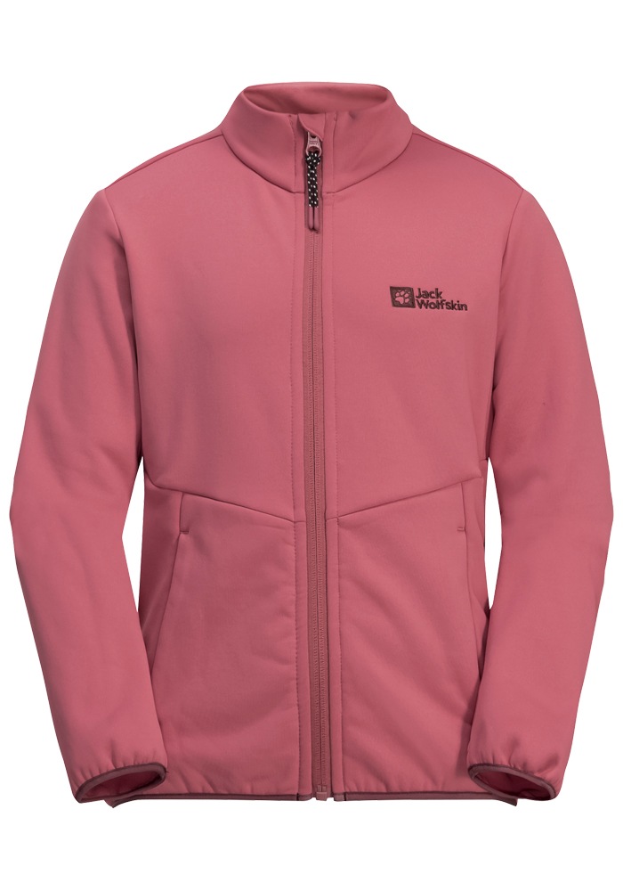 Jack Wolfskin Fleecejacke »ACTAMIC FZ MIDLAYER K« in pink, Größe 164